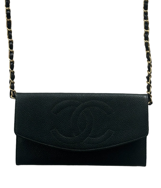 Pre-owned Chanel Caviar Wallet Crossbody Bag