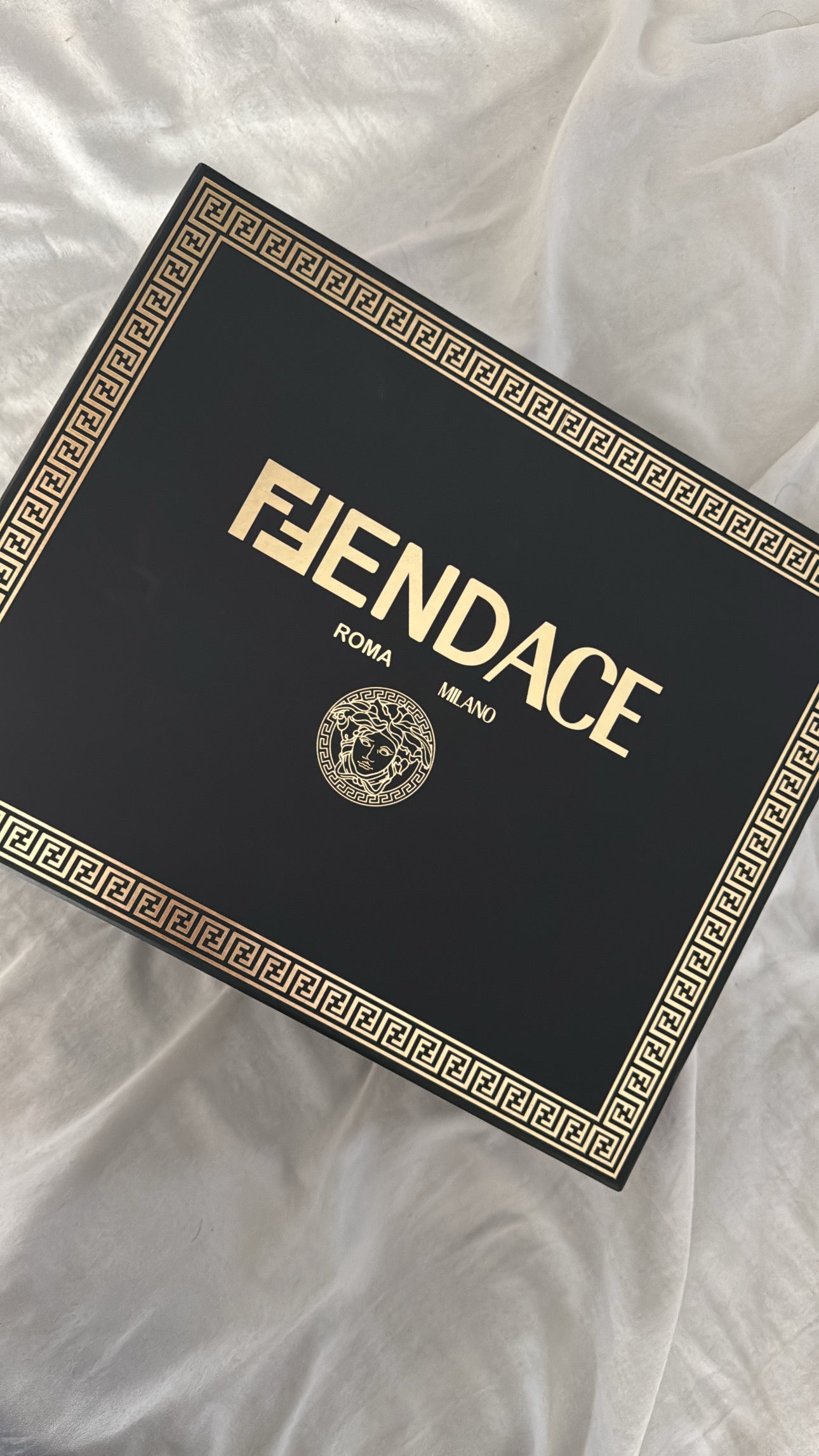 Pre-Owned FENDI X VERSACE (FENDACE) Silk Calfskin Slingback Sandals 36 EU 6.5 US