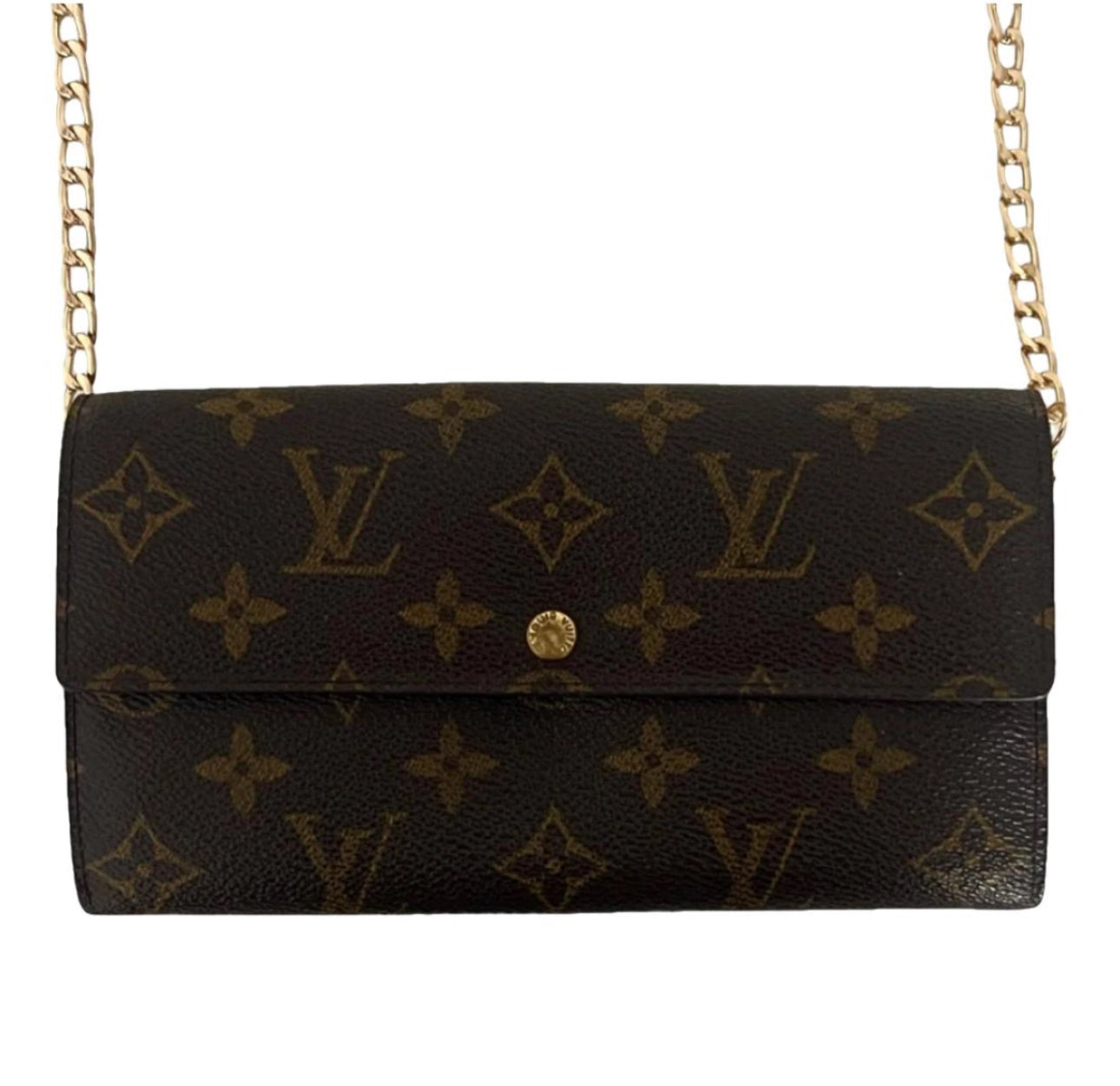 Pre-Owned Louis Vuitton Monogram Bi-Fold Wallet Crossbody Bag