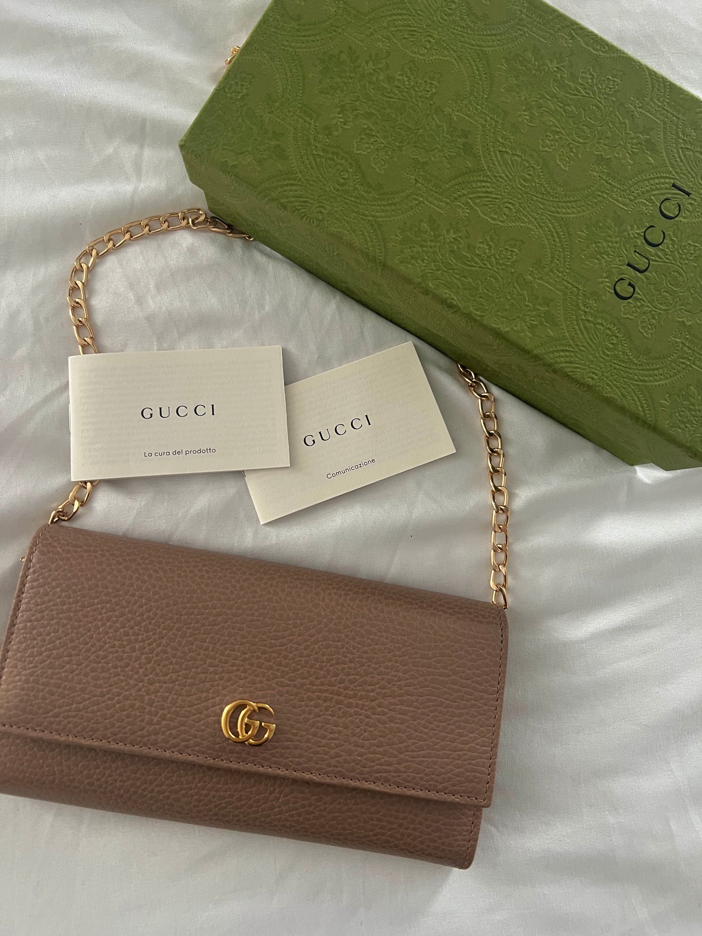 Pre-owned Gucci GG Marmont Wallet Crossbody Bag