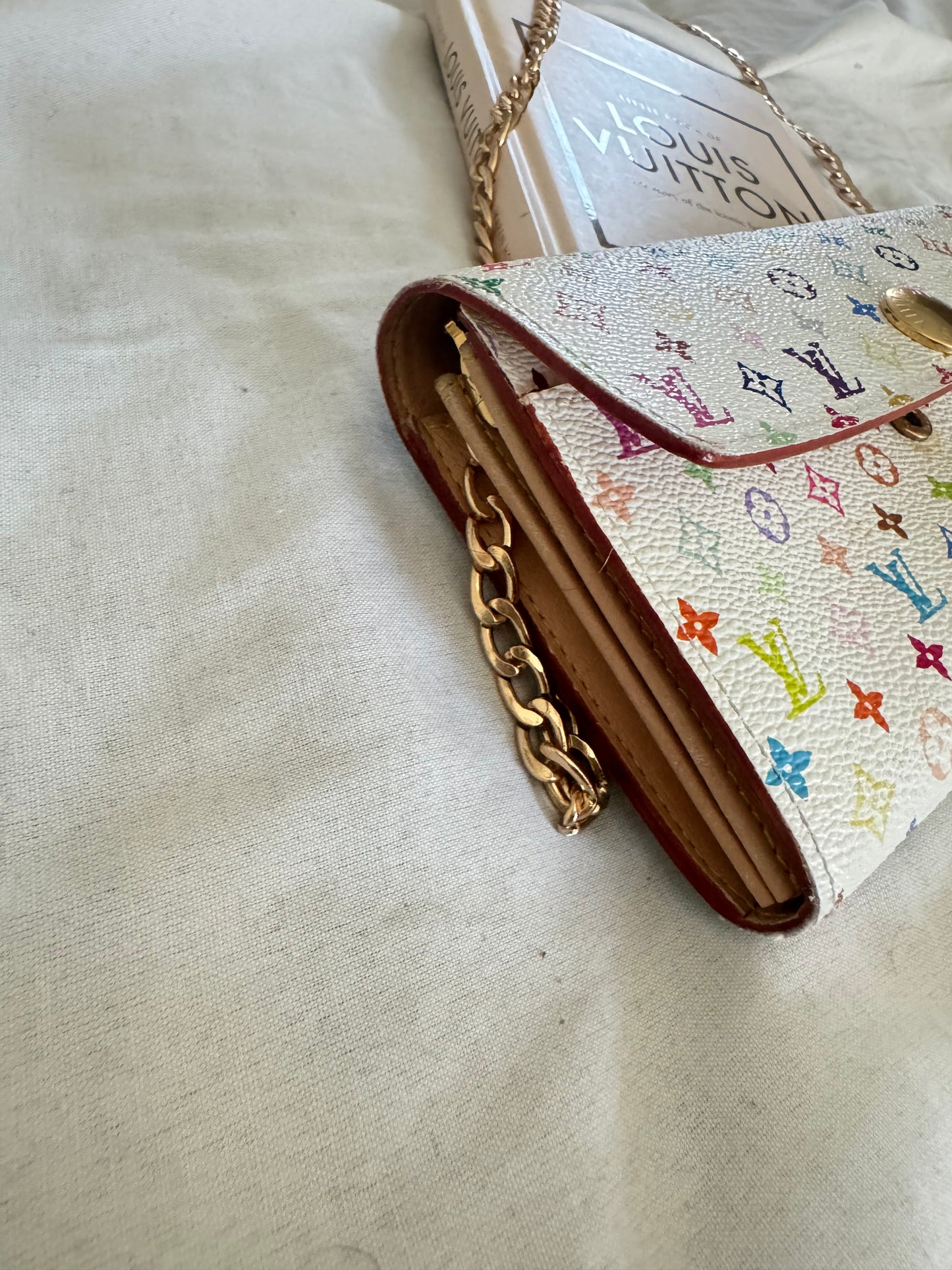 Pre-Owned Louis Vuitton Multicolor Wallet On Chain Crossbody Bag