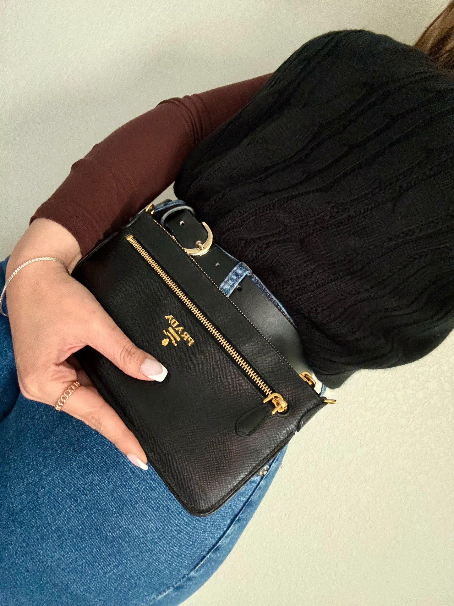 Pre-Owned Prada Saffiano Crossbody Bag