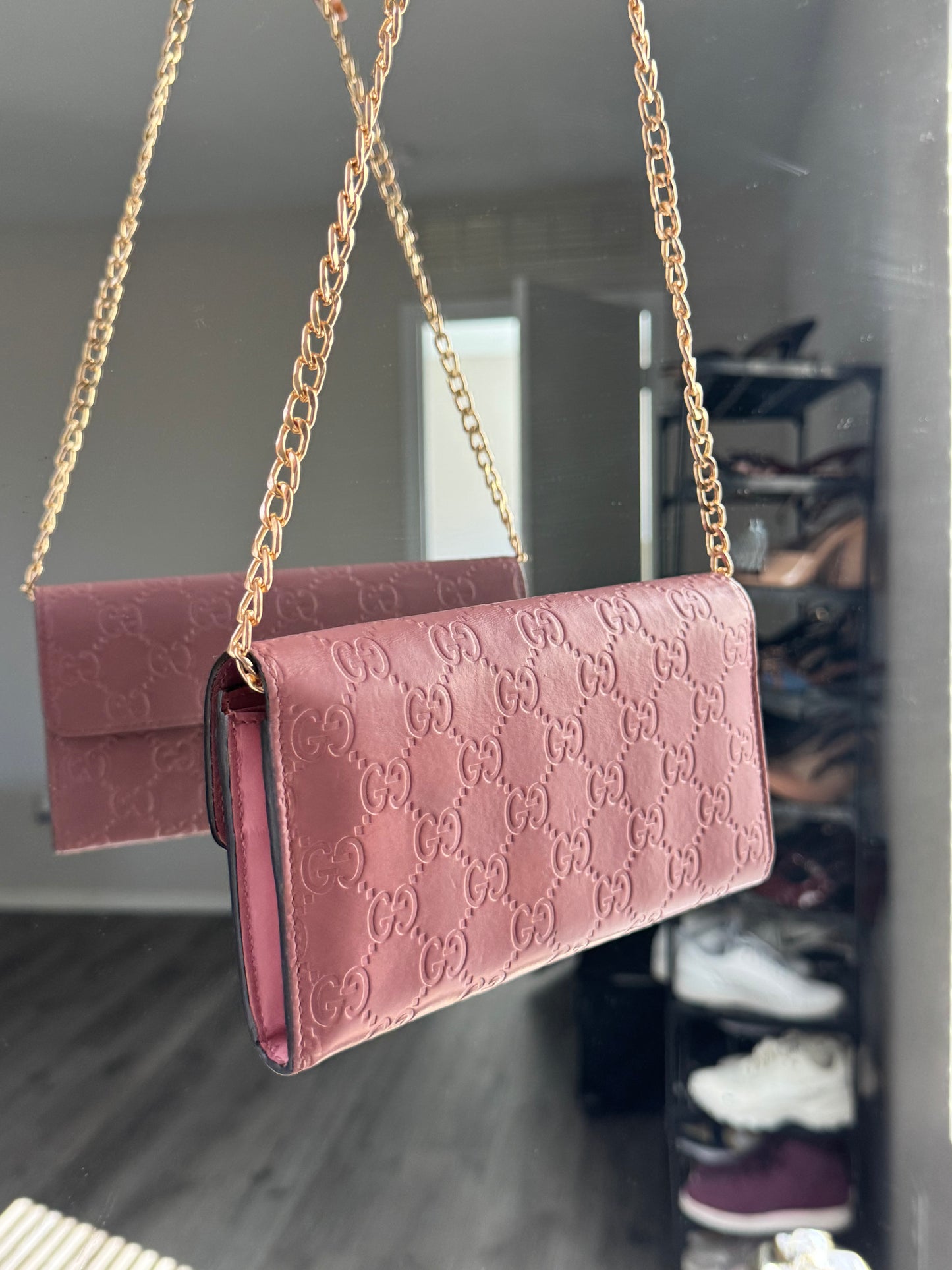 Pre-Owned GUCCI Guccissima Icon Wallet Crossbody Bag