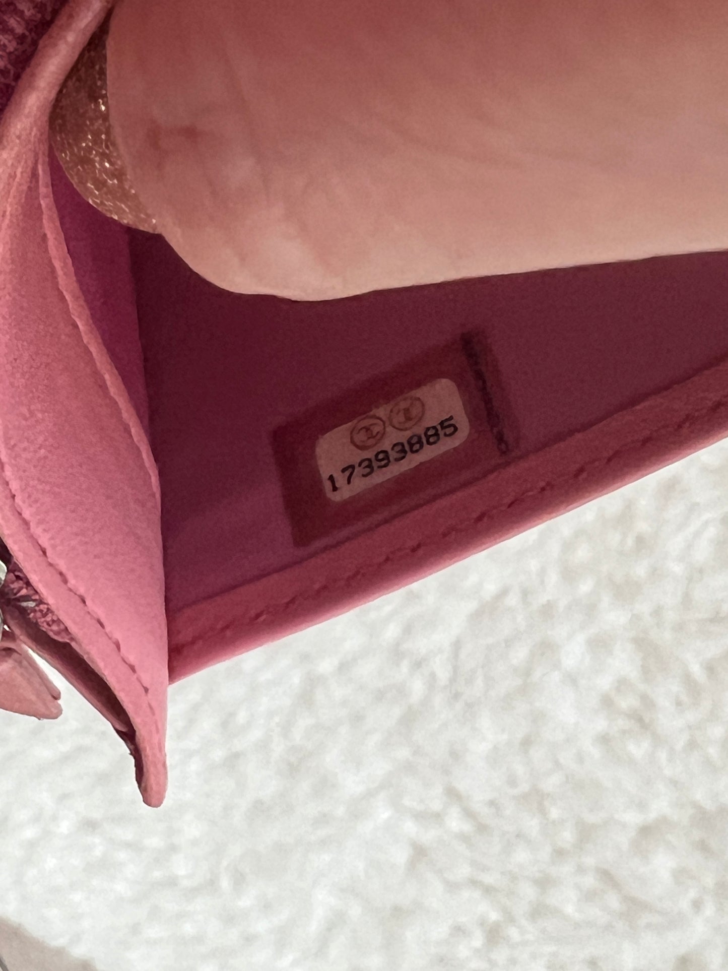 Pre-owned CHANEL Camellia Bi-Fold wallet on chain crossbody bag - Pink