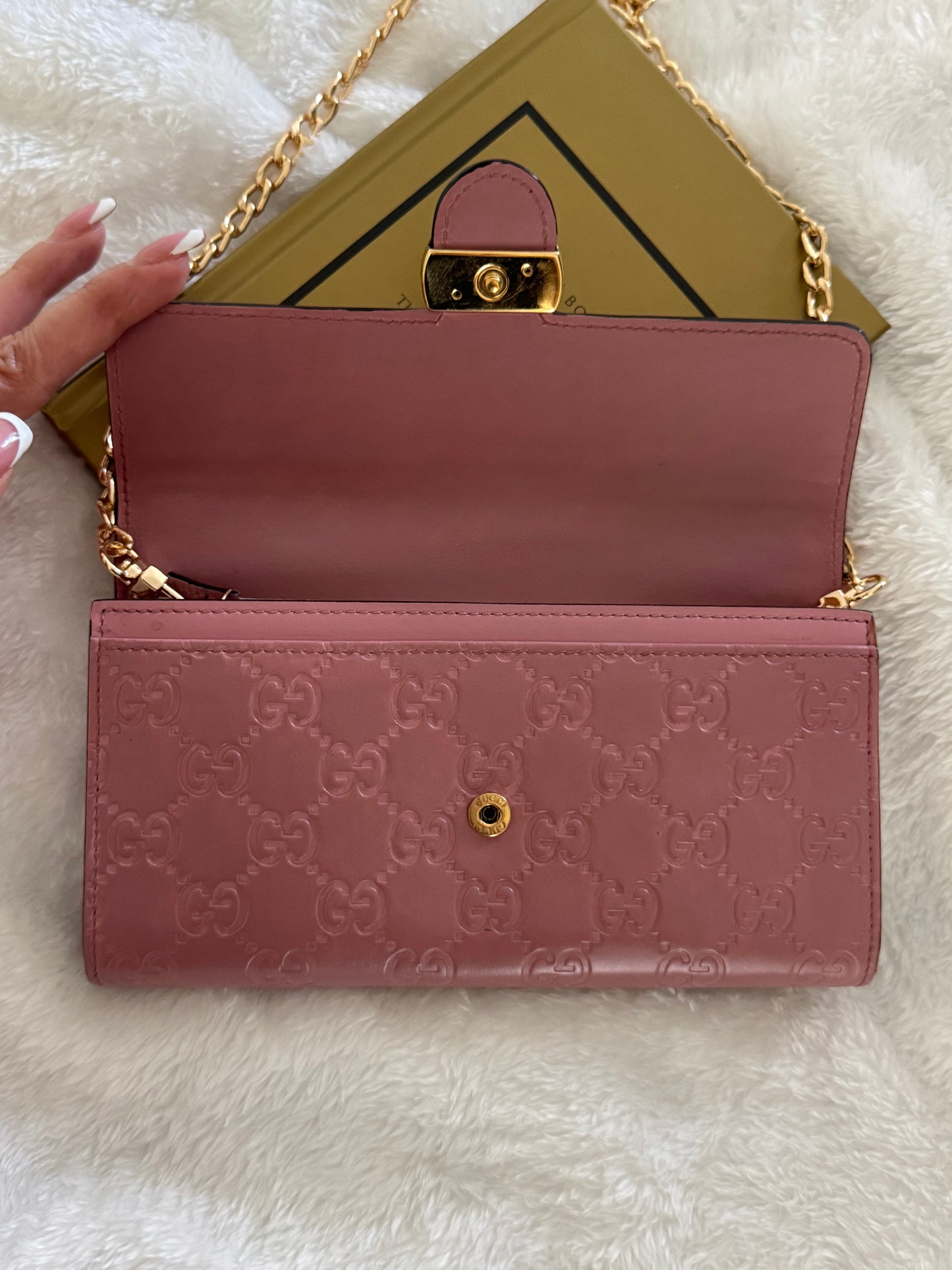 Pre-Owned GUCCI Guccissima Icon Wallet Crossbody Bag