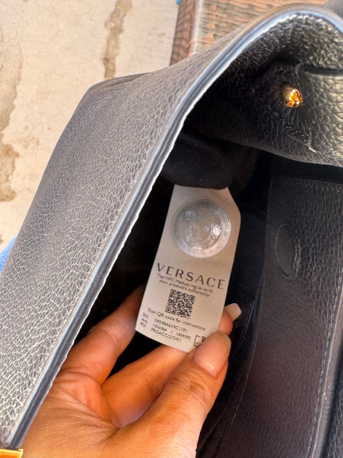 Pre-Owned Versace Virtus Hobo Bag