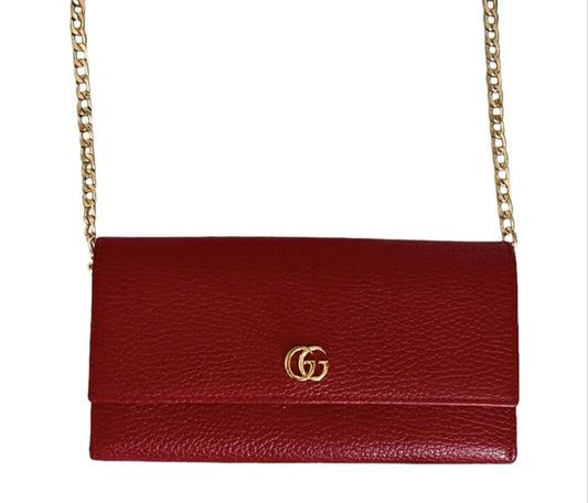 Open Box Gucci Marmont Wallet On Chain Crossbody Bag