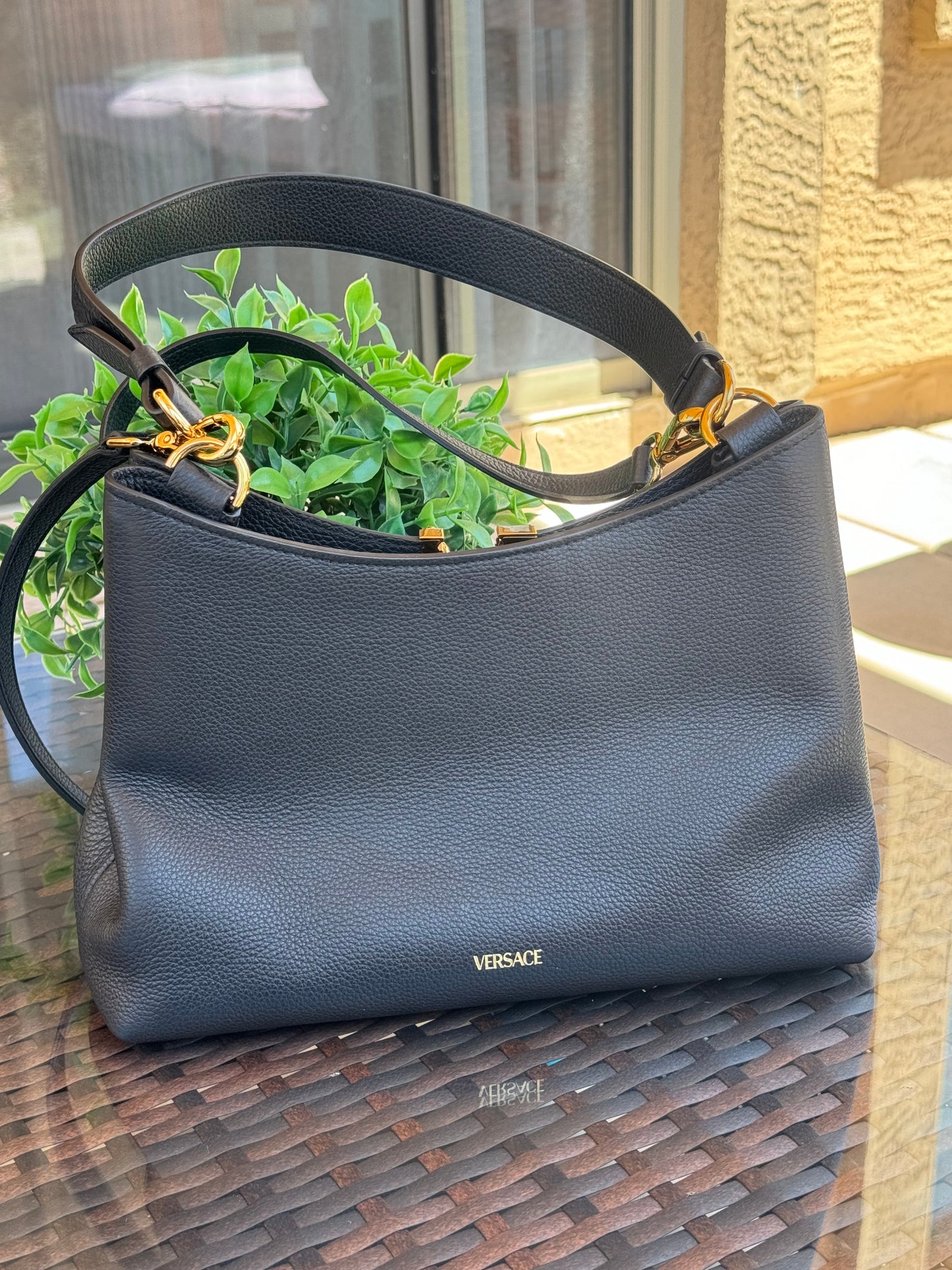 Pre-Owned Versace Virtus Hobo Bag