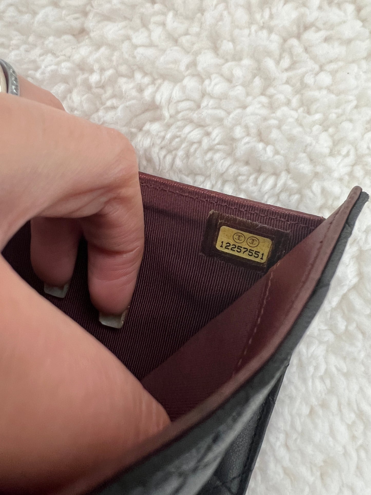 Pre-owned CHANEL Matelasse wallet on chain crossbody bag