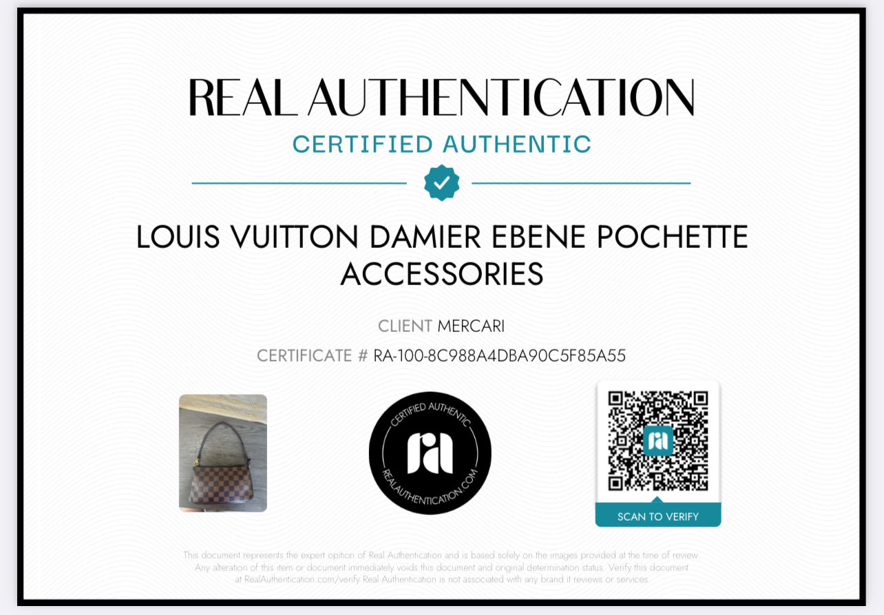 Pre-owned Louis Vuitton Damier Ebene Pochette Accessories