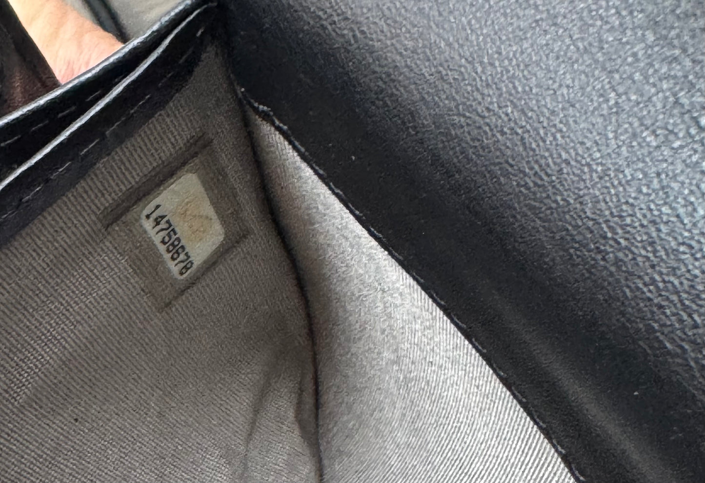 Pre-Owned CHANEL Long Wallet On Chain Coco Mark Black Caviar skin Leather