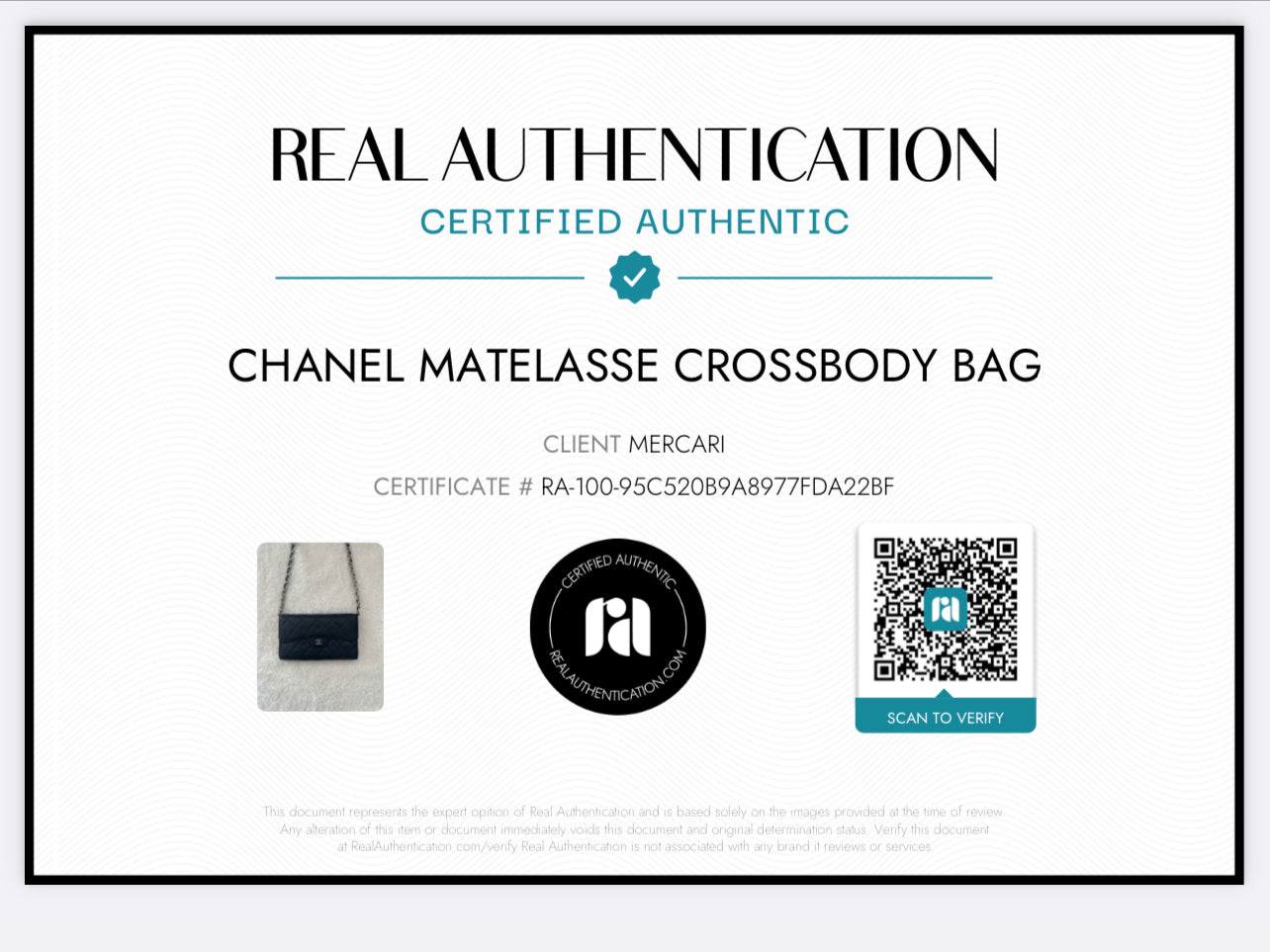 Pre-owned CHANEL Matelasse wallet on chain crossbody bag
