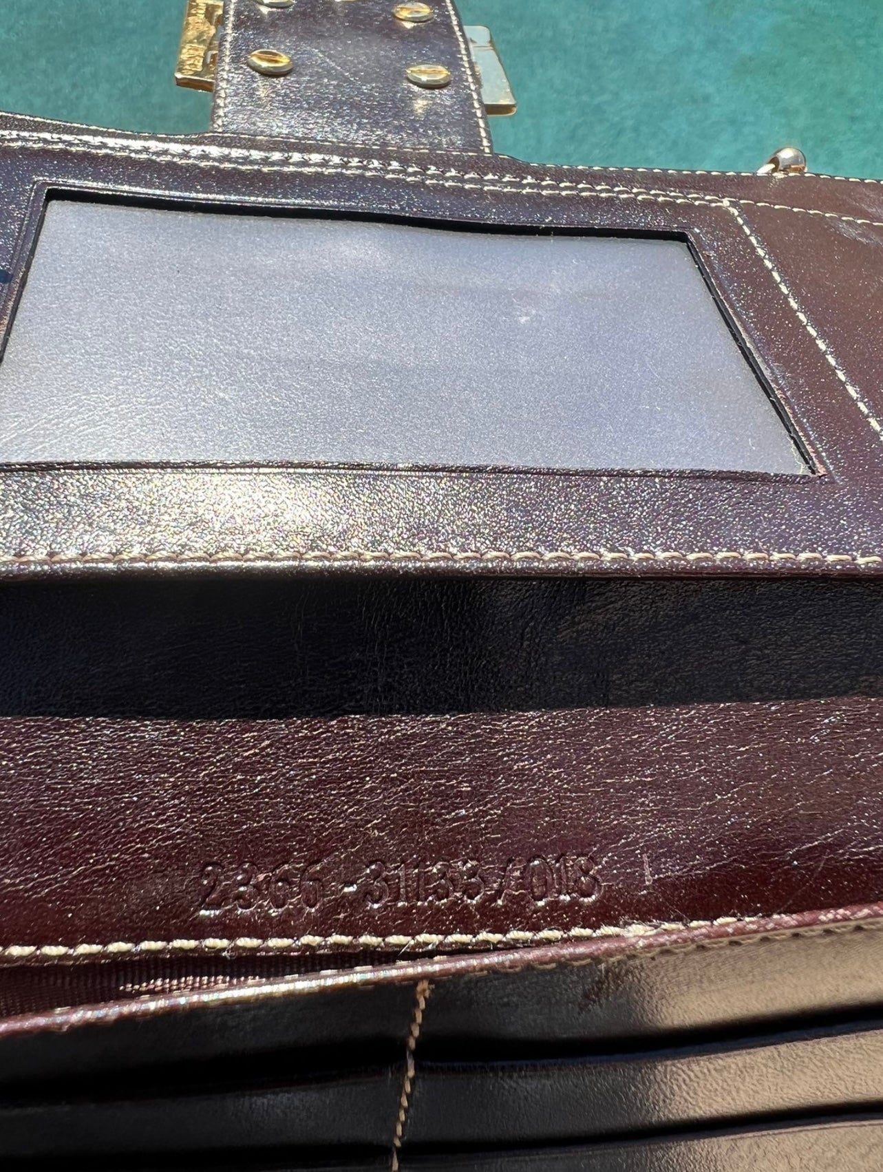 Pre-owned Fendi Zucca Wallet On Chain