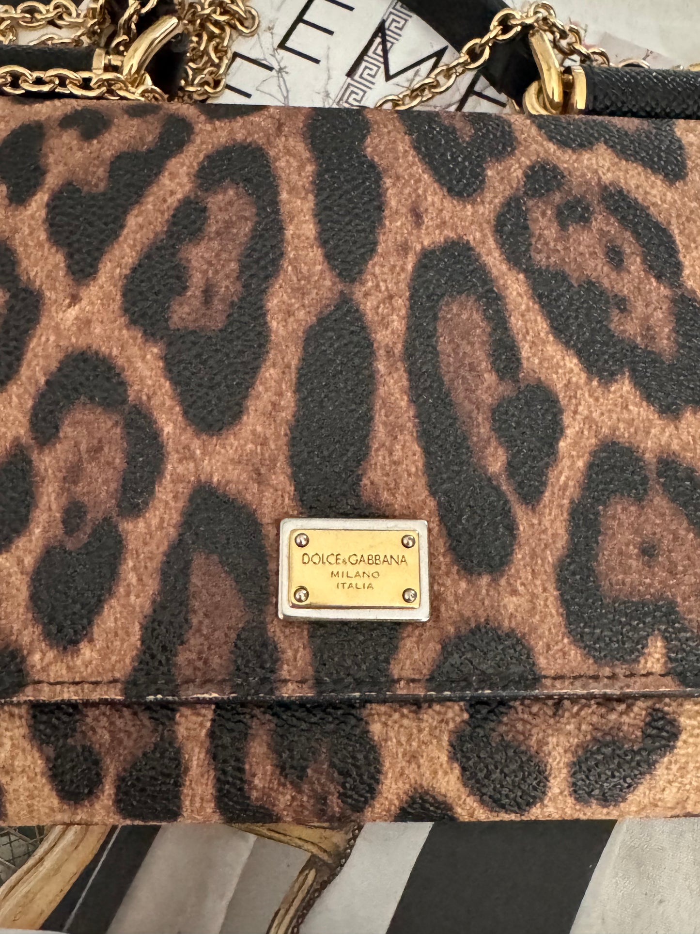 Pre-Owned Dolce&Gabbana Sicily Leather Crossbody Bag