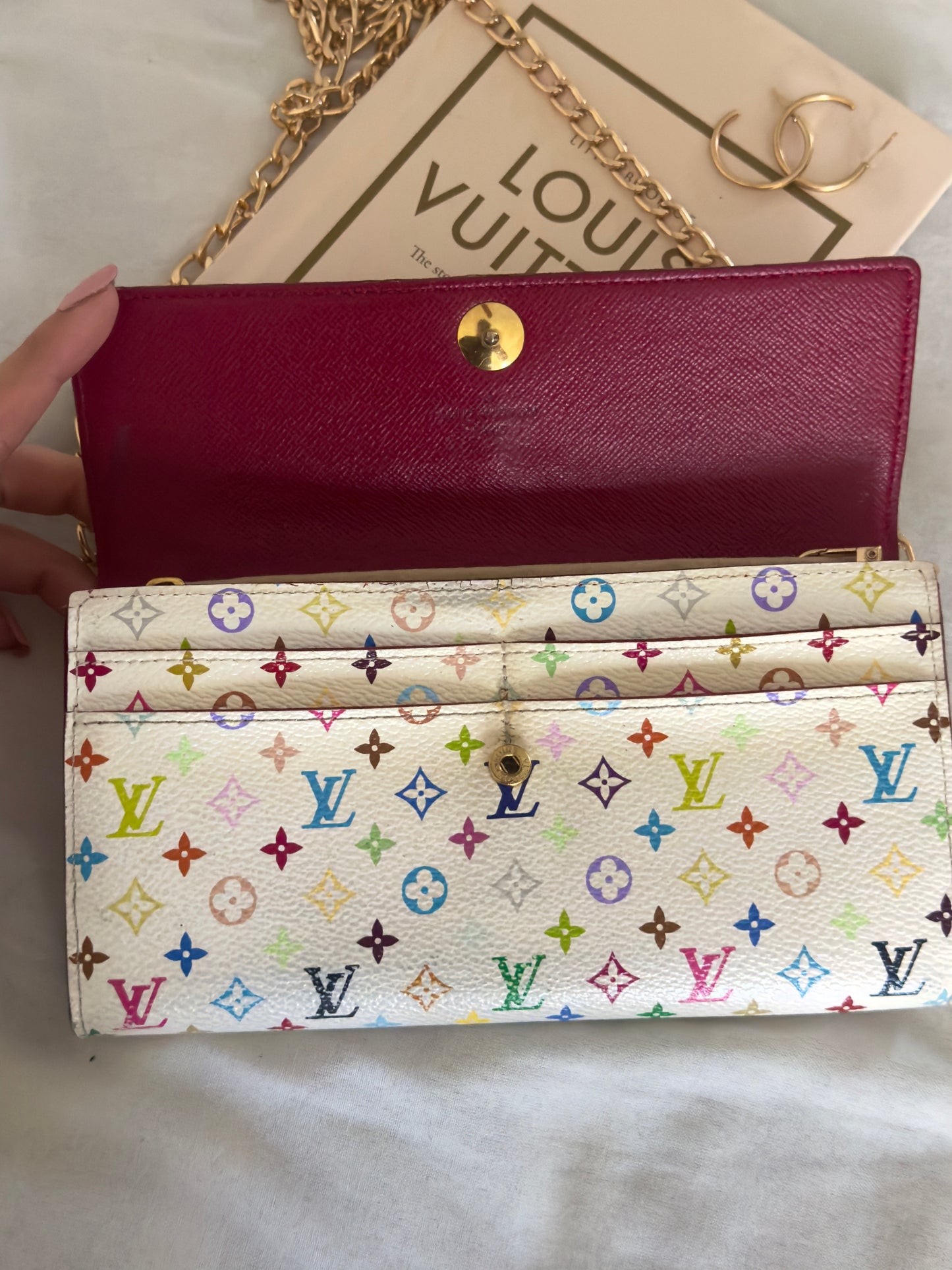 Pre-Owned Louis Vuitton Multicolore Wallet On Chain Crossbody Bag