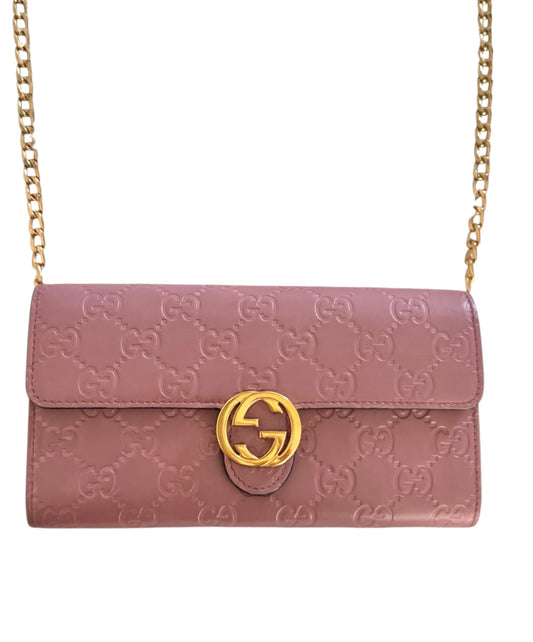 Pre-Owned GUCCI Guccissima Icon Wallet Crossbody Bag