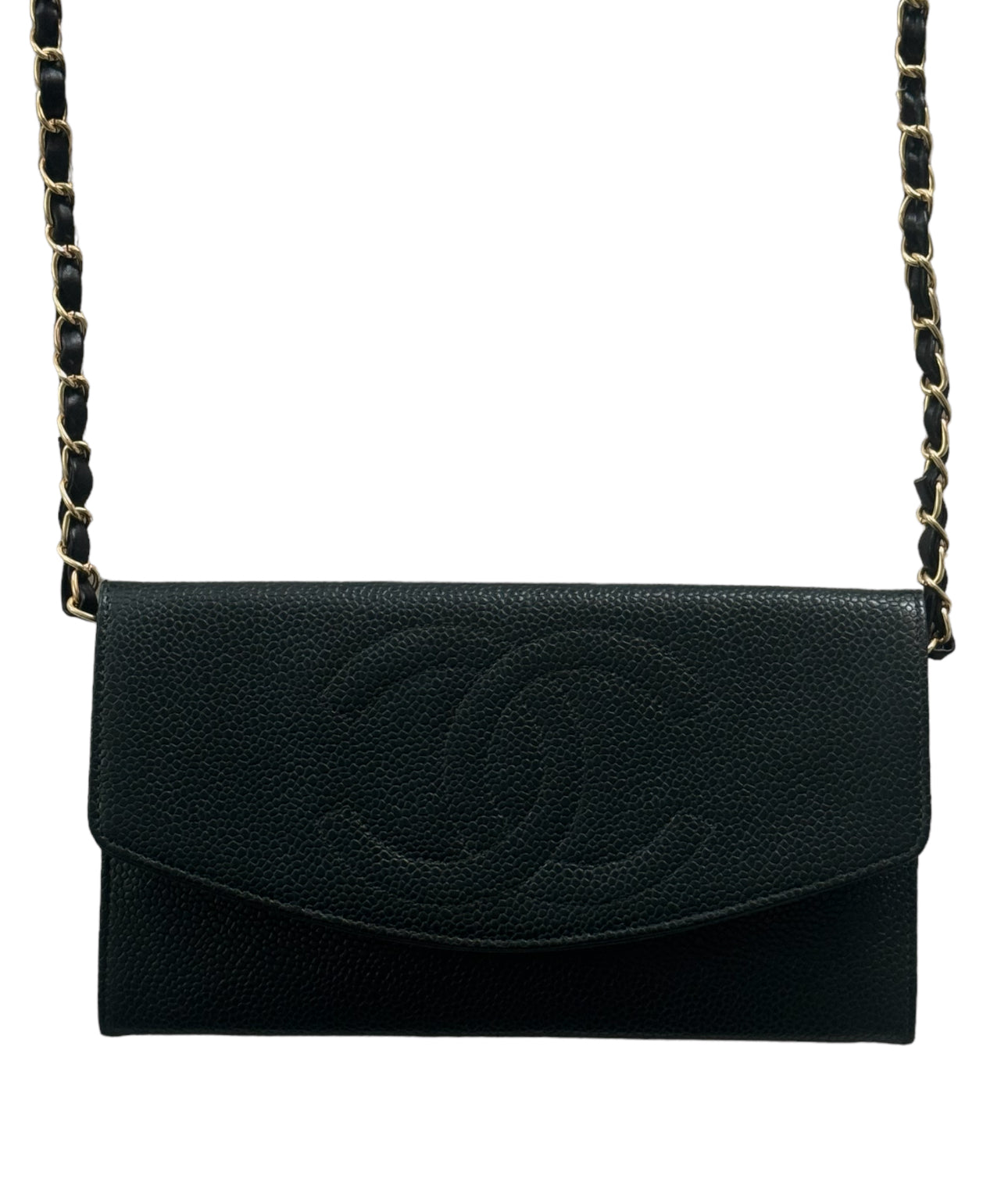 Pre-owned Chanel Caviar Wallet Crossbody Bag