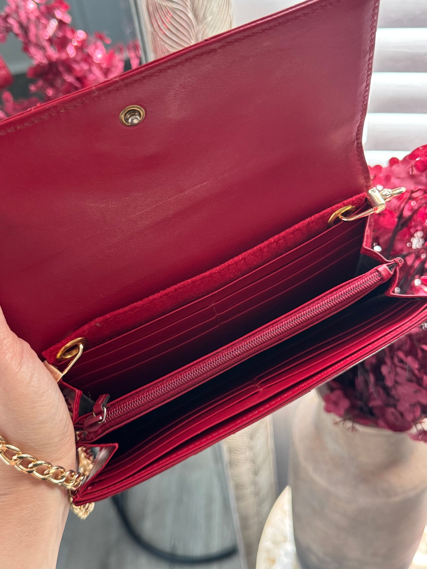 Pre-Owned GUCCI Marmont Wallet Crossbody Bag
