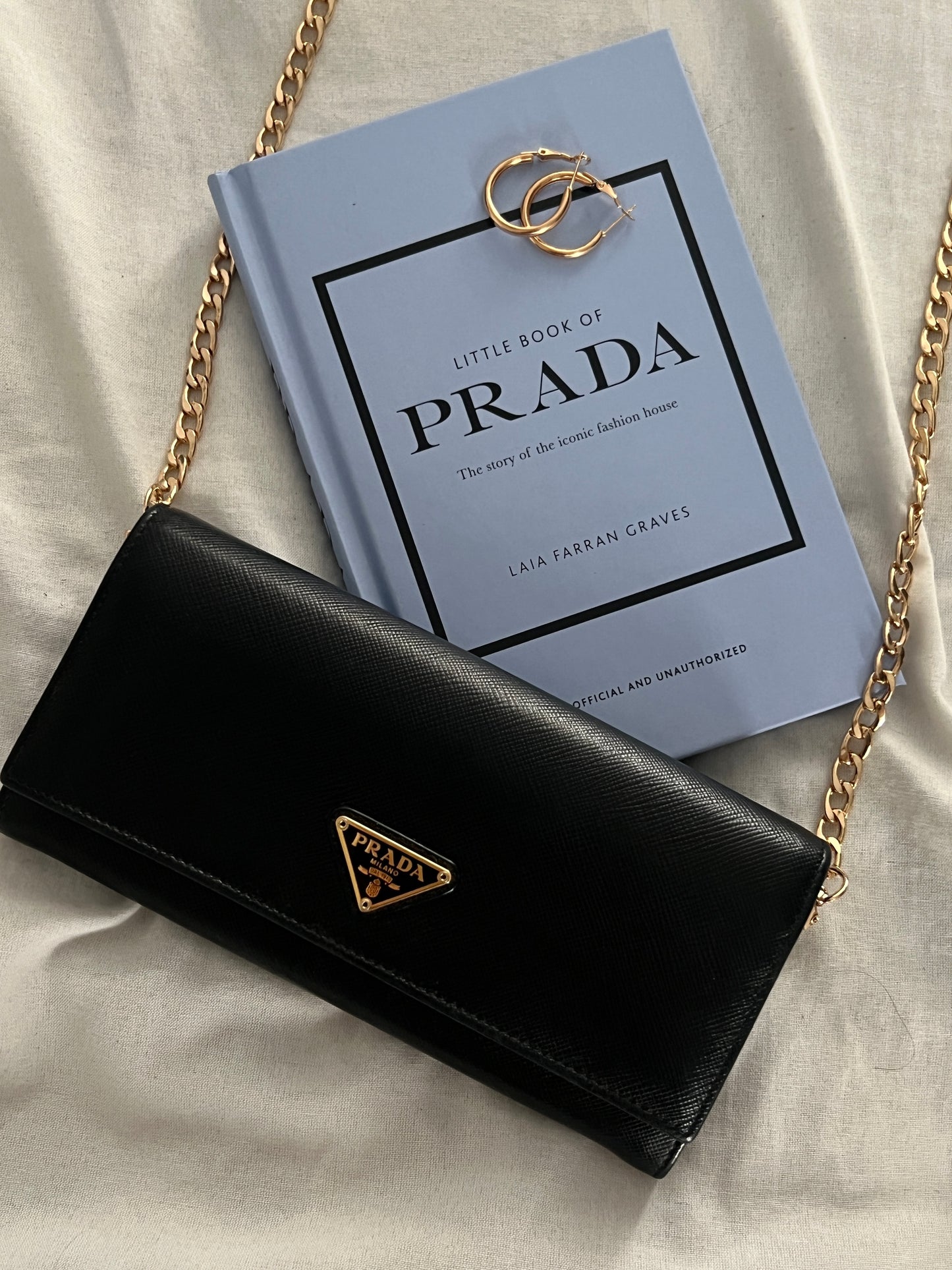 Pre-owned Prada Saffiano Leather Wallet Crossbody Bag