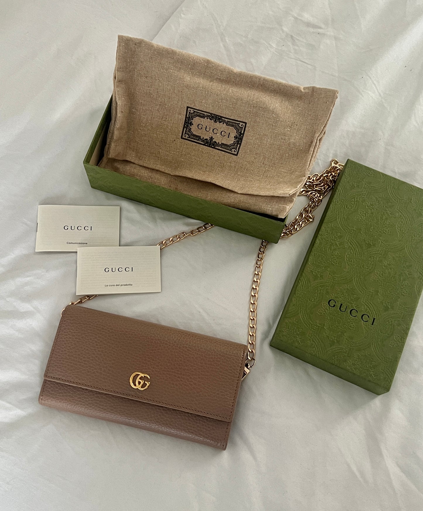 Pre-owned Gucci GG Marmont Wallet Crossbody Bag