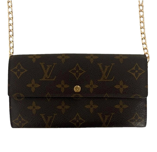 Pre-Owned Louis Vuitton Monogram Bi-Fold Wallet Crossbody Bag