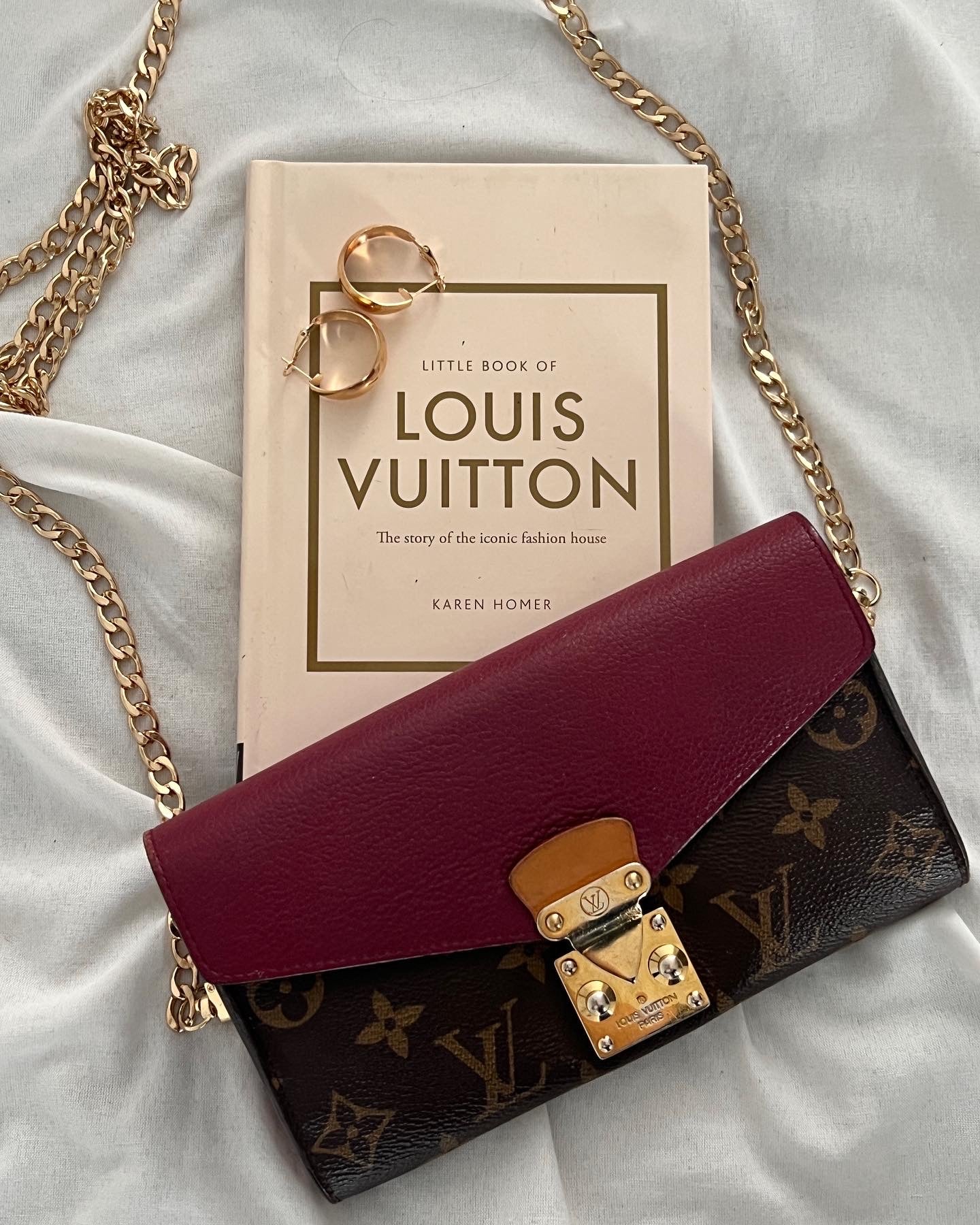 Pre-owned Louis Vuitton Pallas Wallet On Chain Crossbody Bag