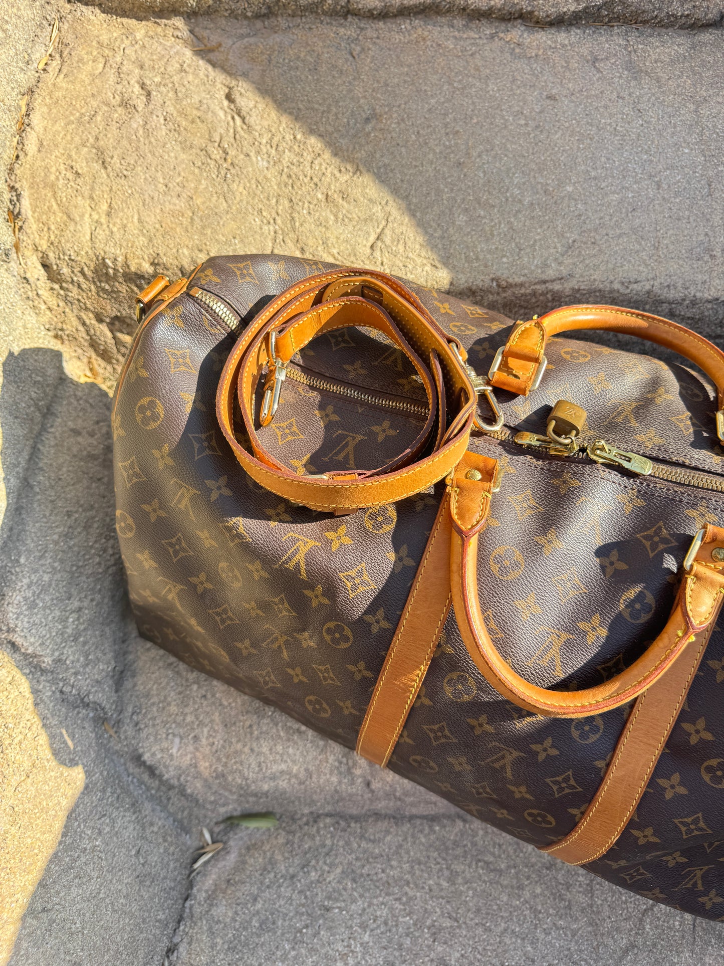 Pre-owned Louis Vuitton Keepall Bandoulière 60 / Boston Bag
