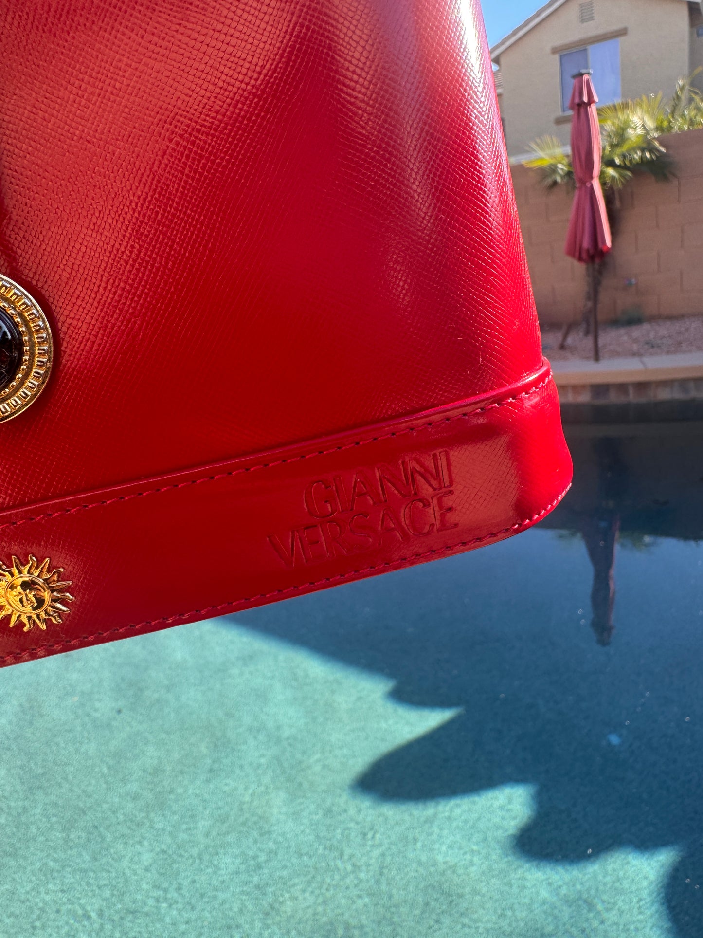 Pre-Owned Versace  Sunburst Vanity Bag