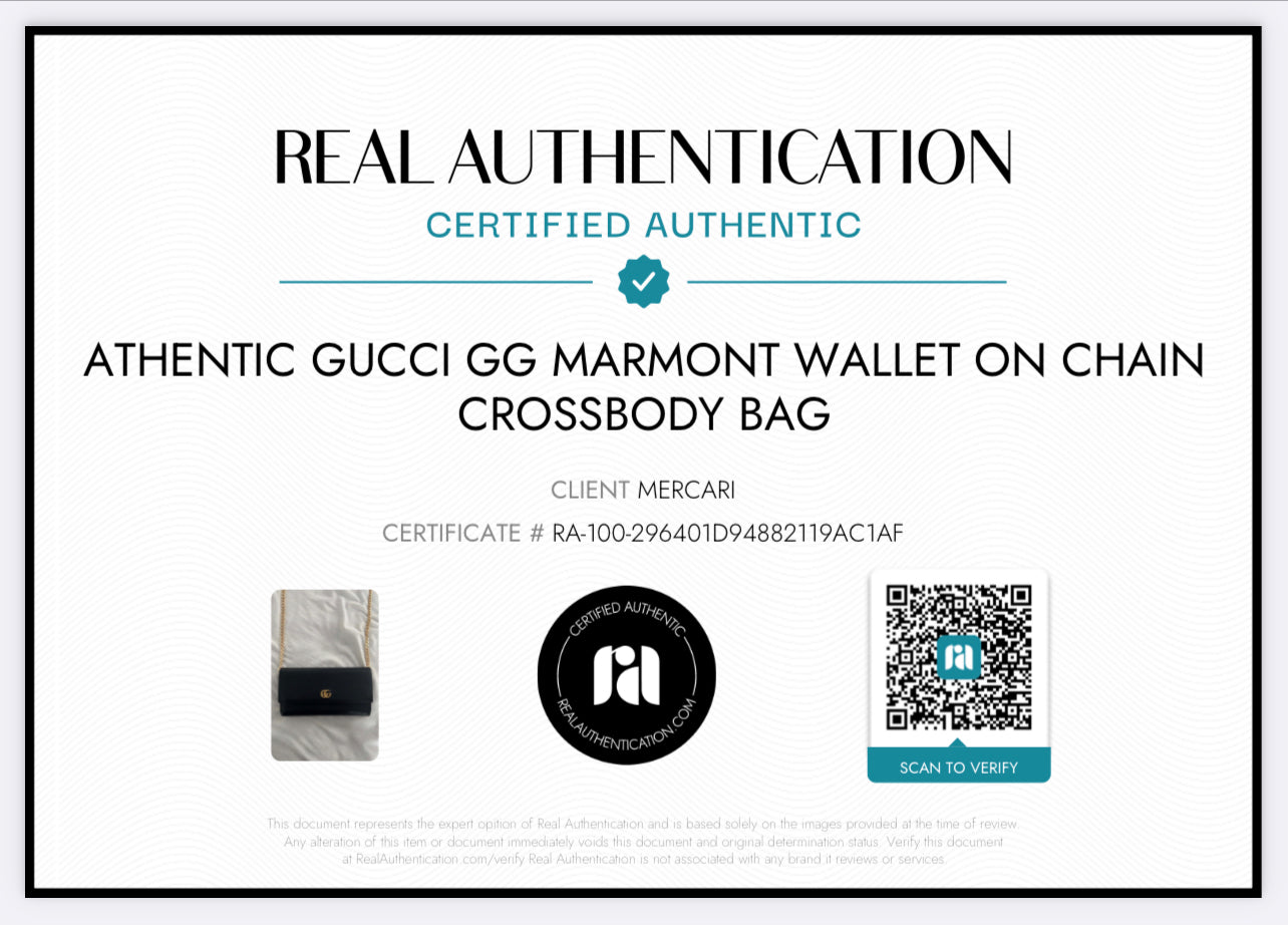 Pre-owned Gucci GG Marmont Wallet On Chain Crossbody Bag