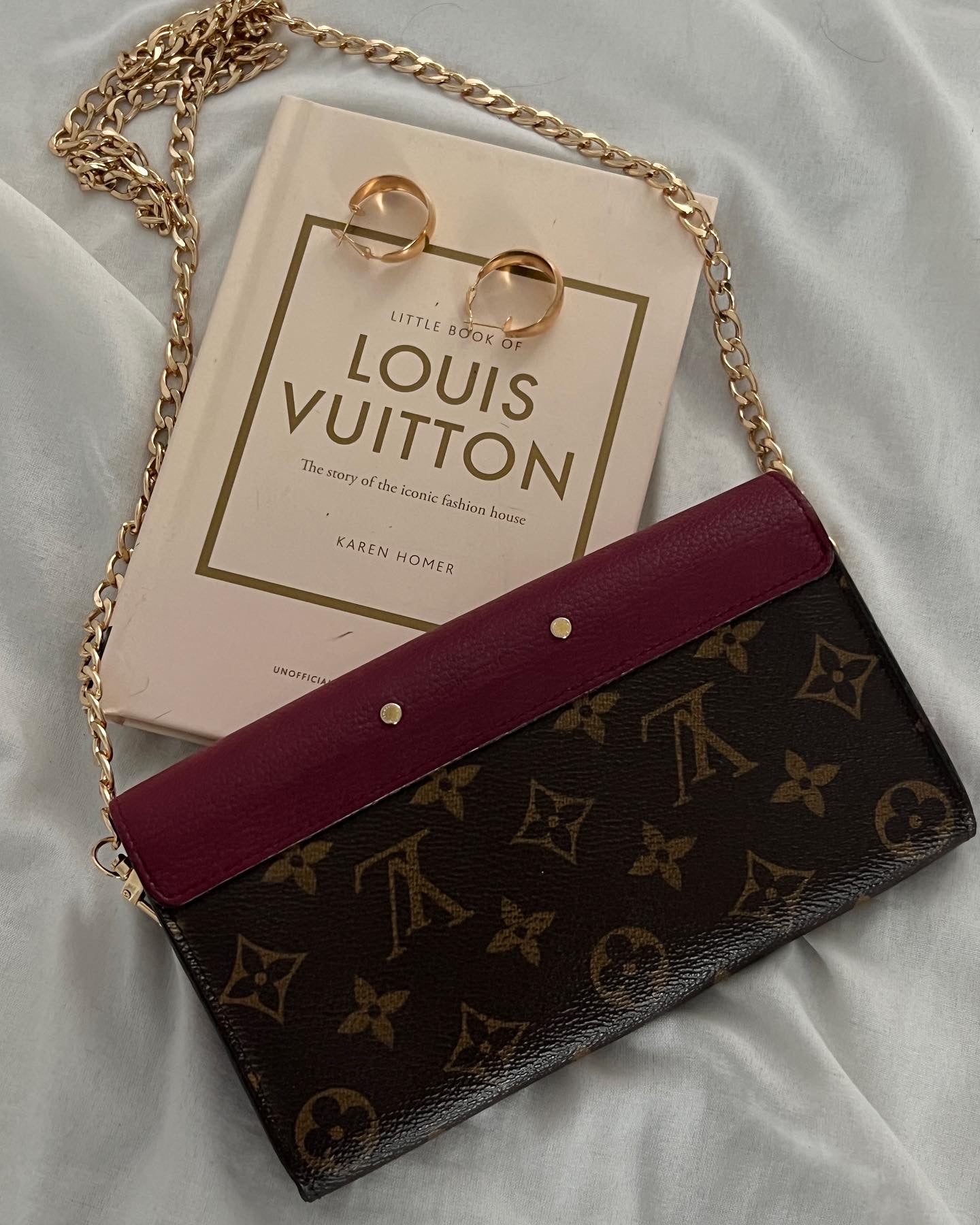 Pre-owned Louis Vuitton Pallas Wallet On Chain Crossbody Bag