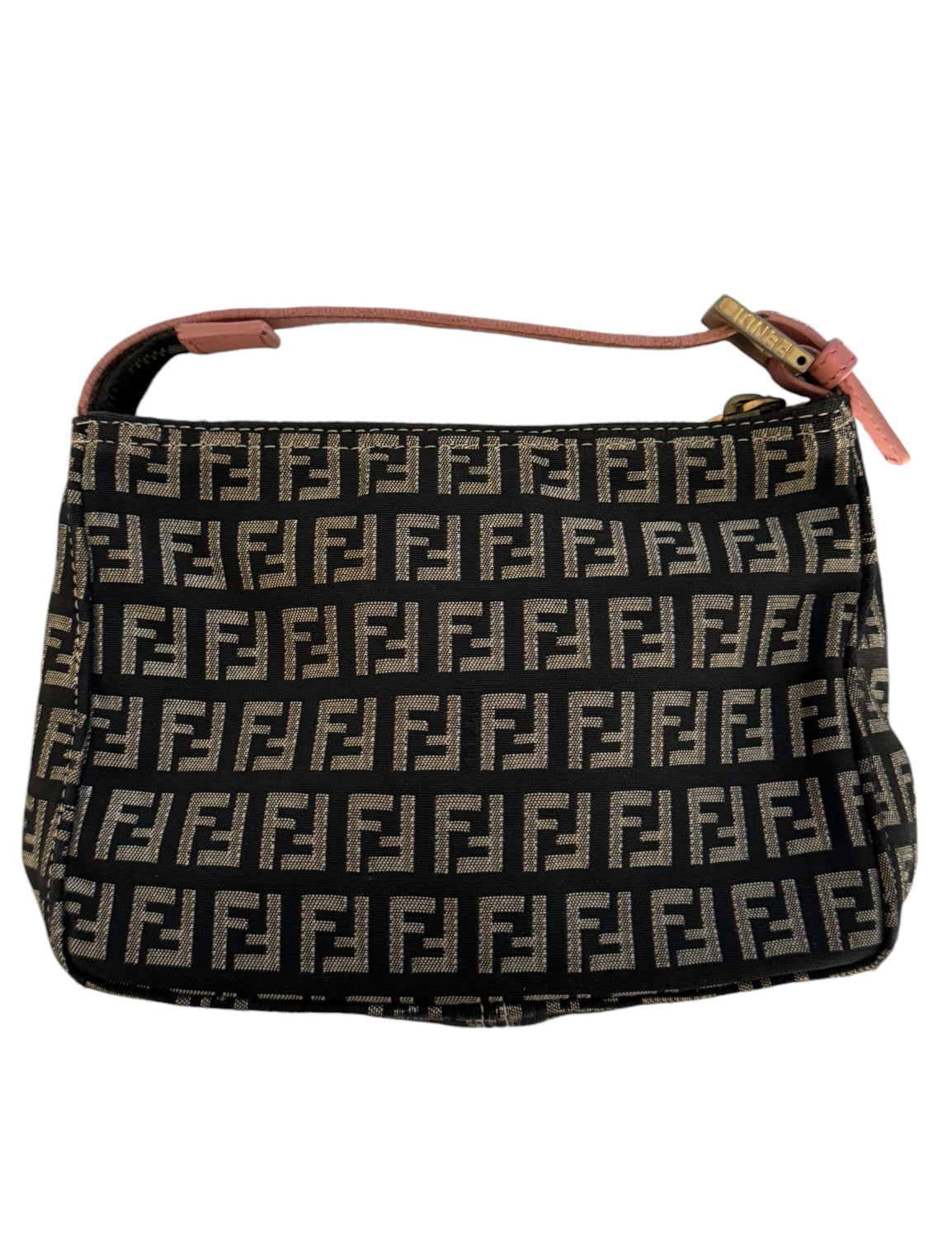 Pre-Owned Fendi Zucca Pouch Bag