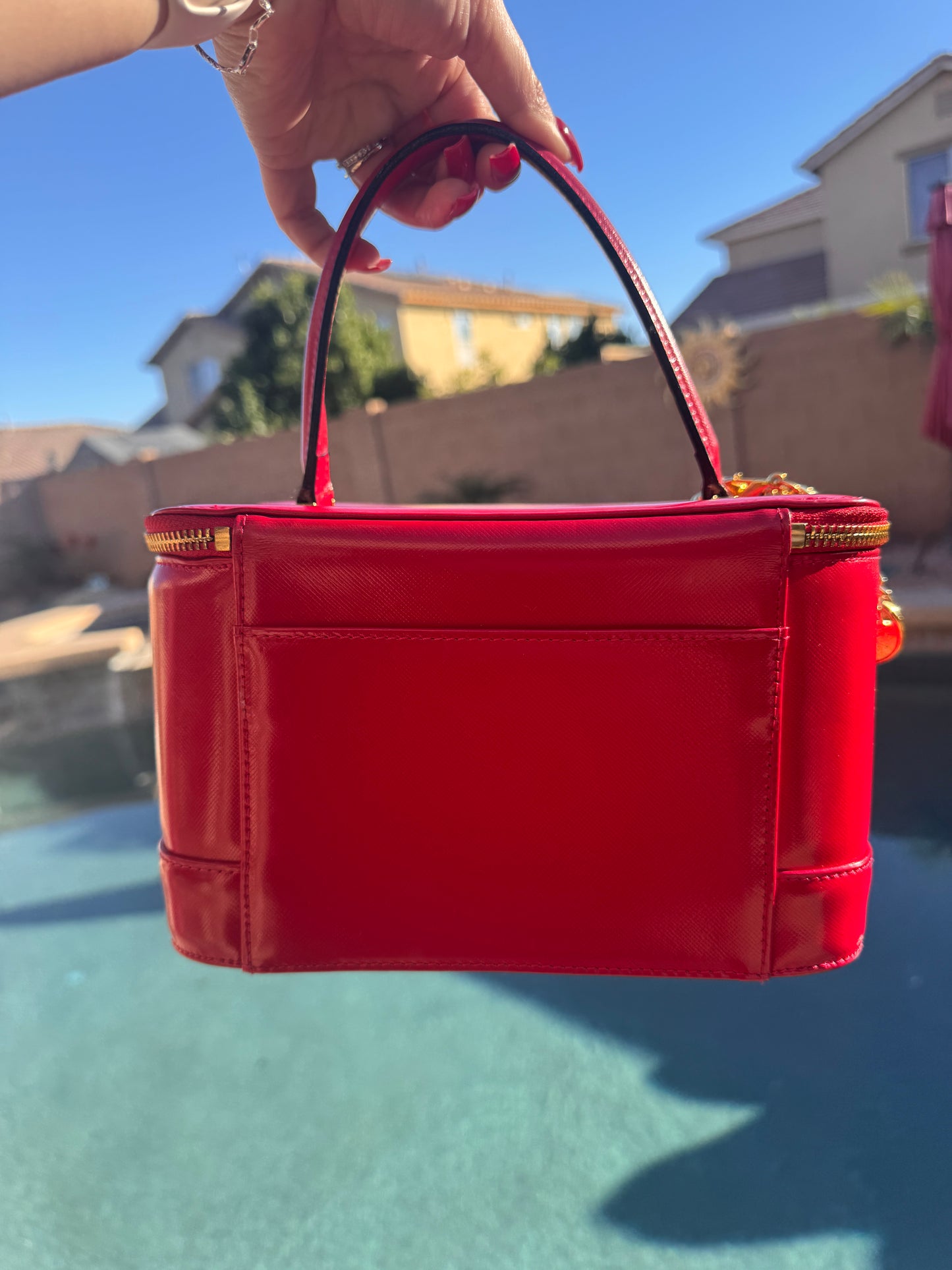 Pre-Owned Versace  Sunburst Vanity Bag
