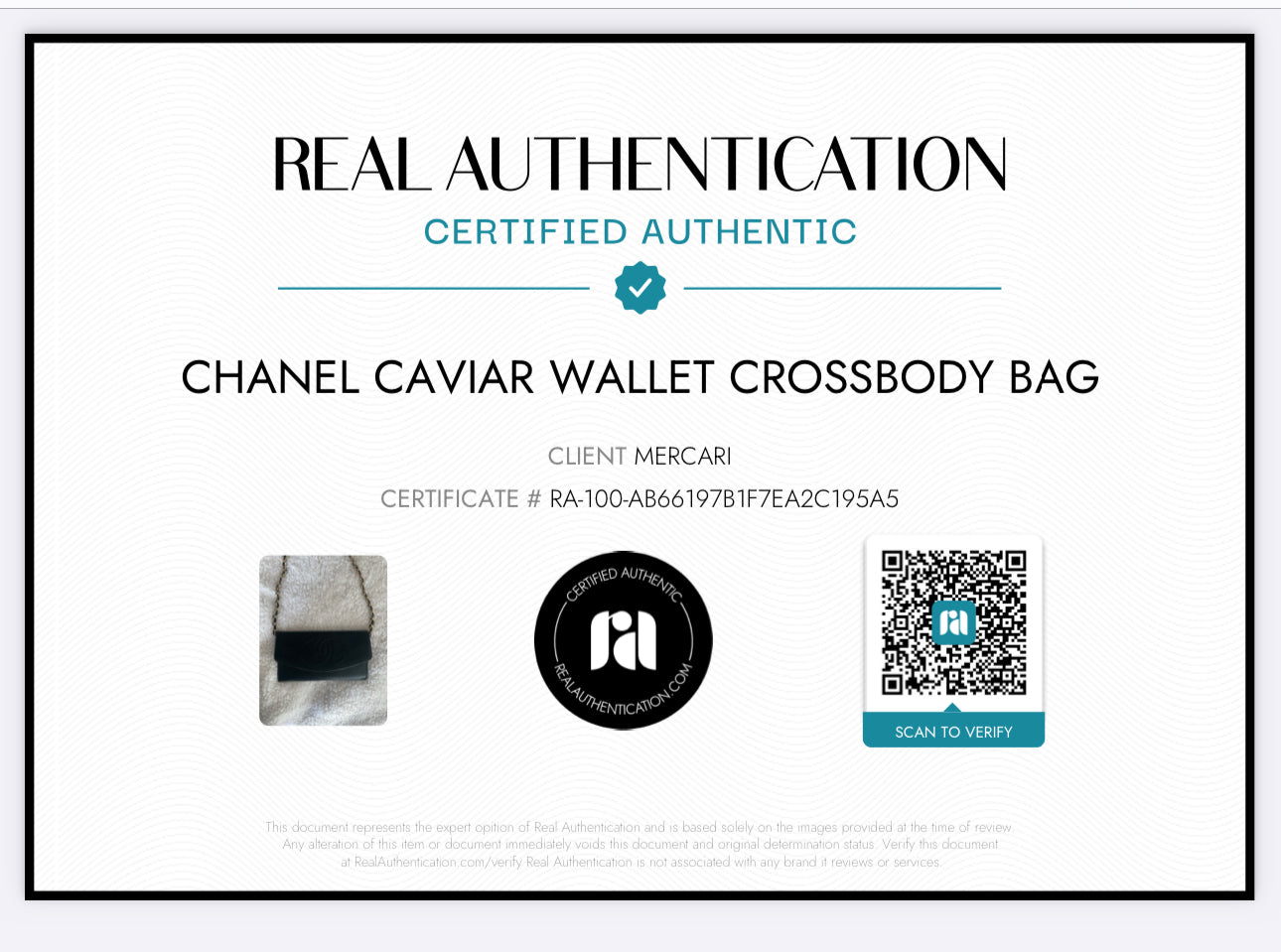 Pre-owned Chanel Caviar Wallet Crossbody Bag