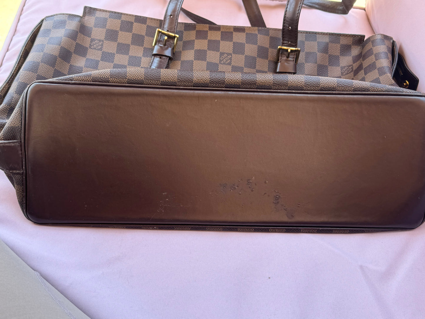 Pre-Owned Louis Vuitton Damier Ebene Chelsea Tote Bag