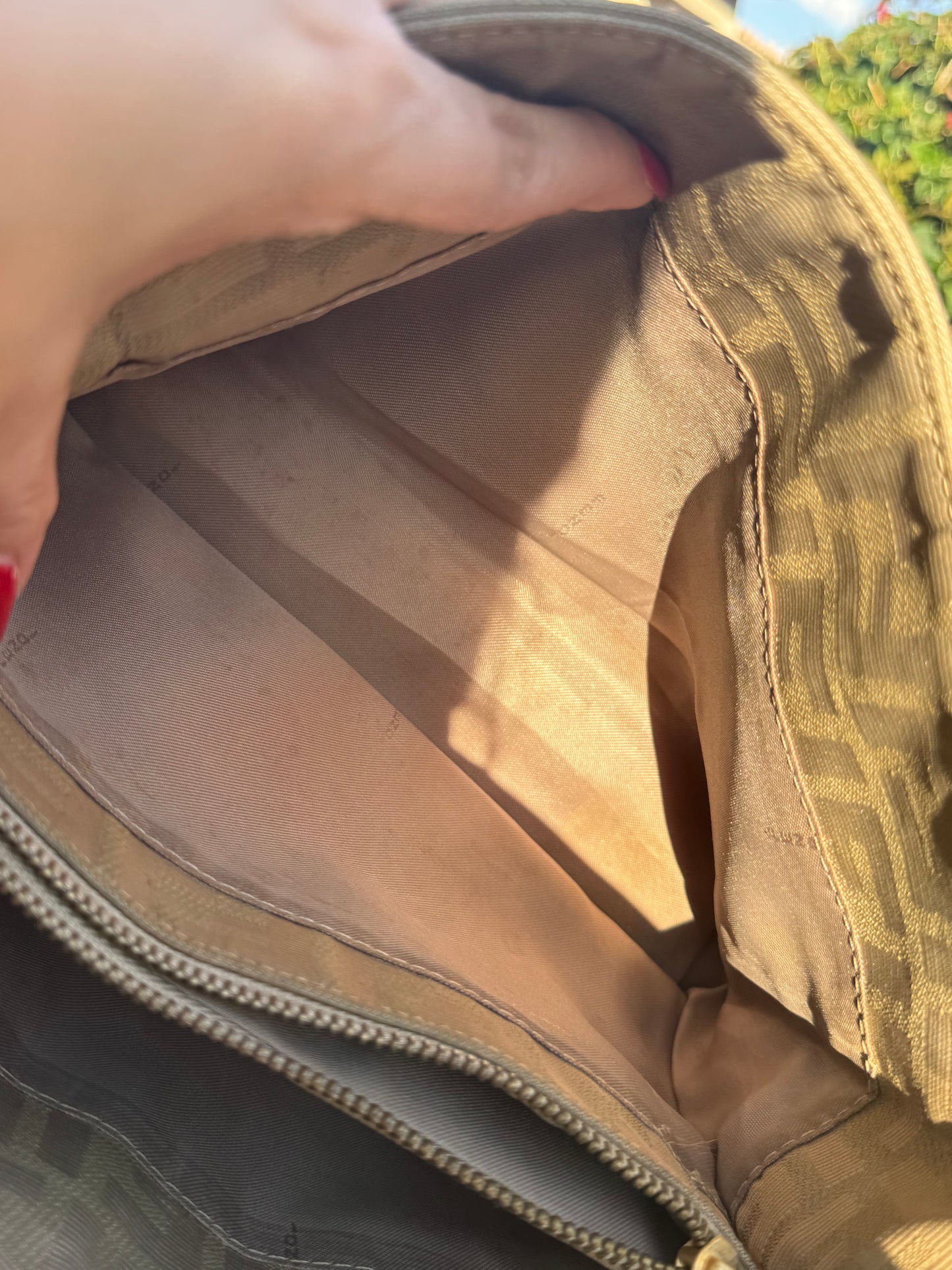 Pre-Owned Fendi Zucca Canvas Tote Handbag