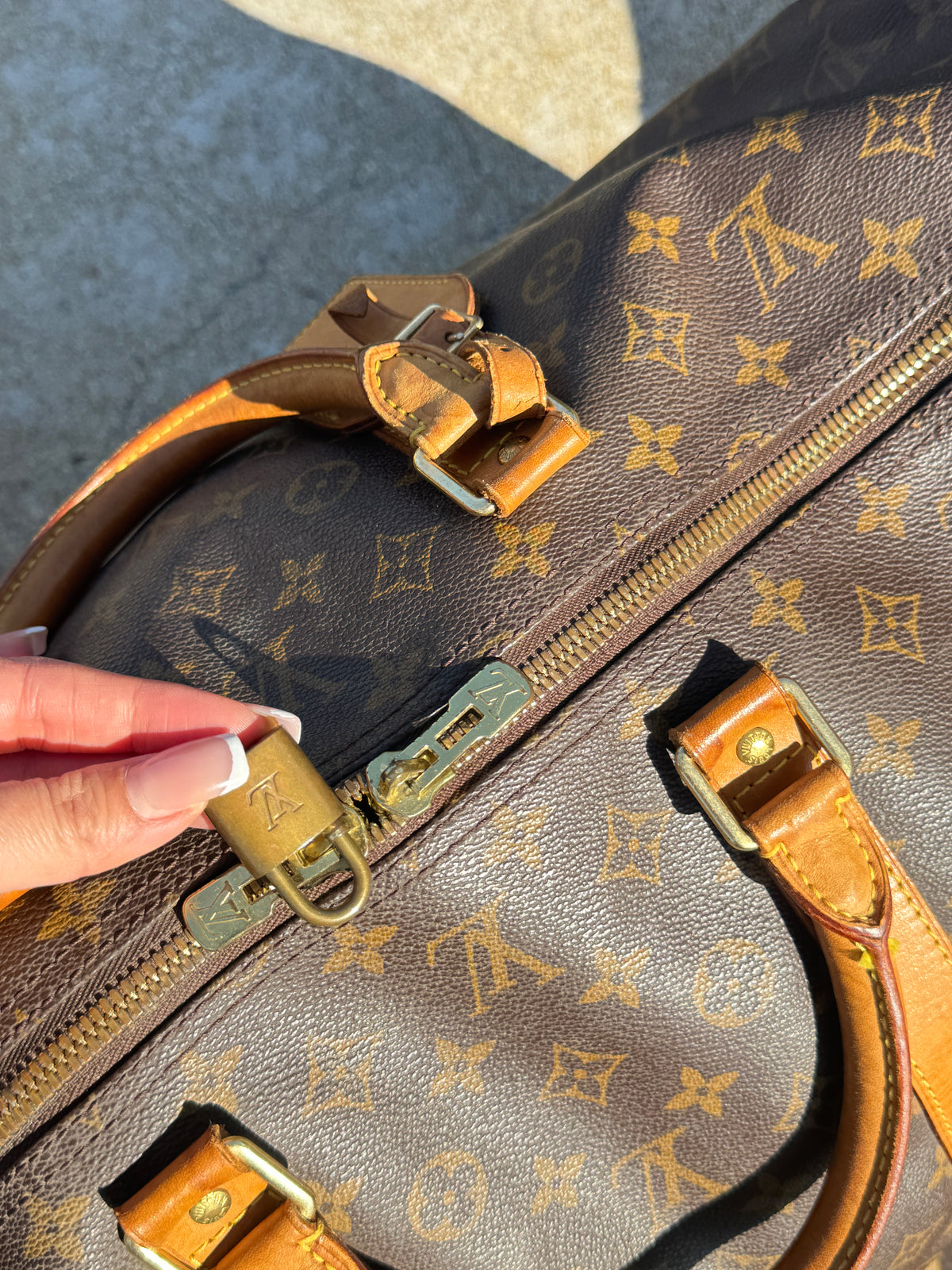 Pre-owned Louis Vuitton Keepall Bandoulière 60 / Boston Bag