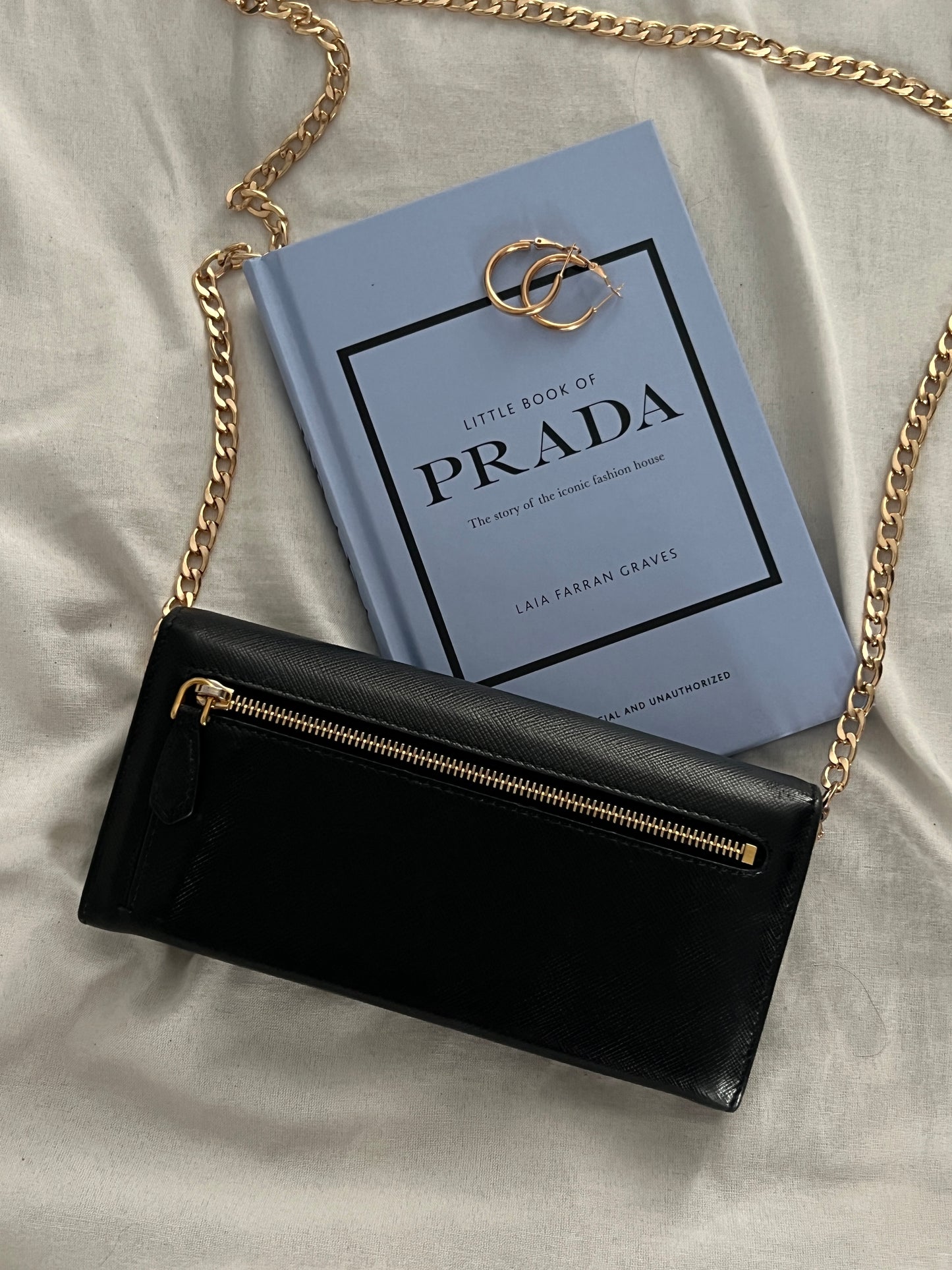 Pre-owned Prada Saffiano Leather Wallet Crossbody Bag