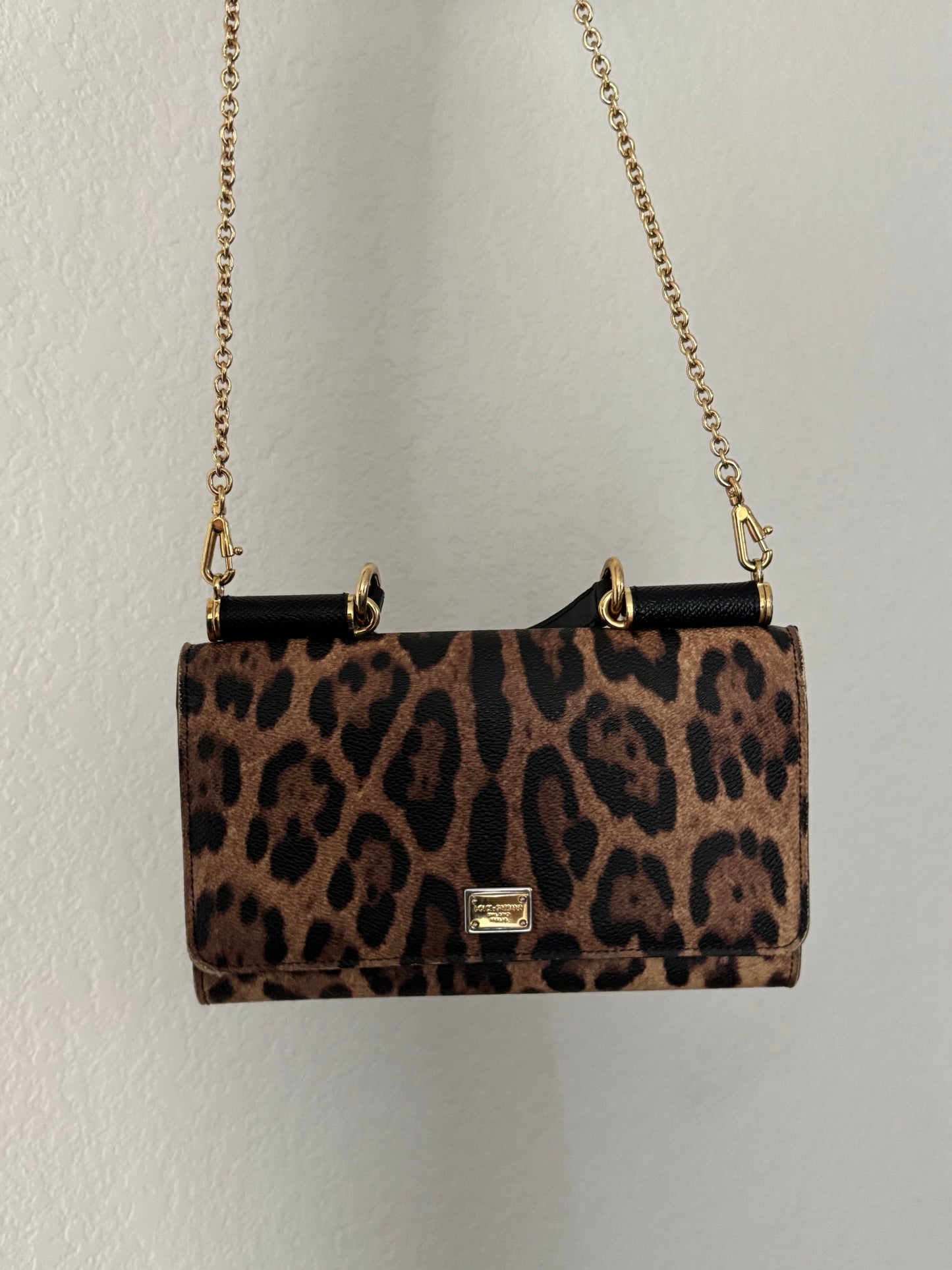 Pre-Owned Dolce&Gabbana Sicily Leather Crossbody Bag