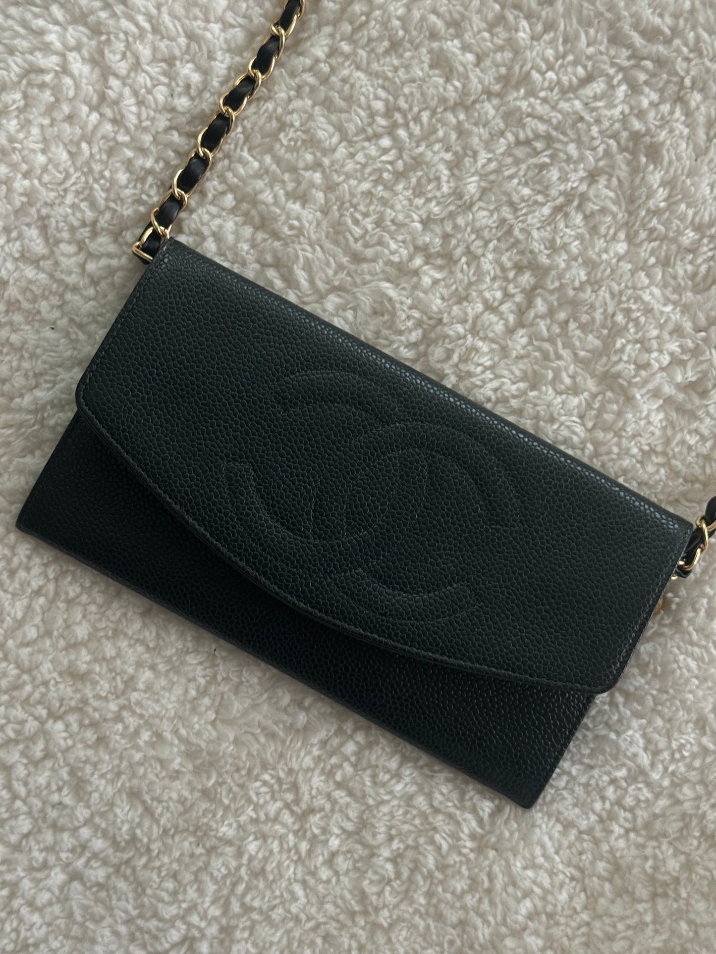 Pre-owned Chanel Caviar Wallet Crossbody Bag