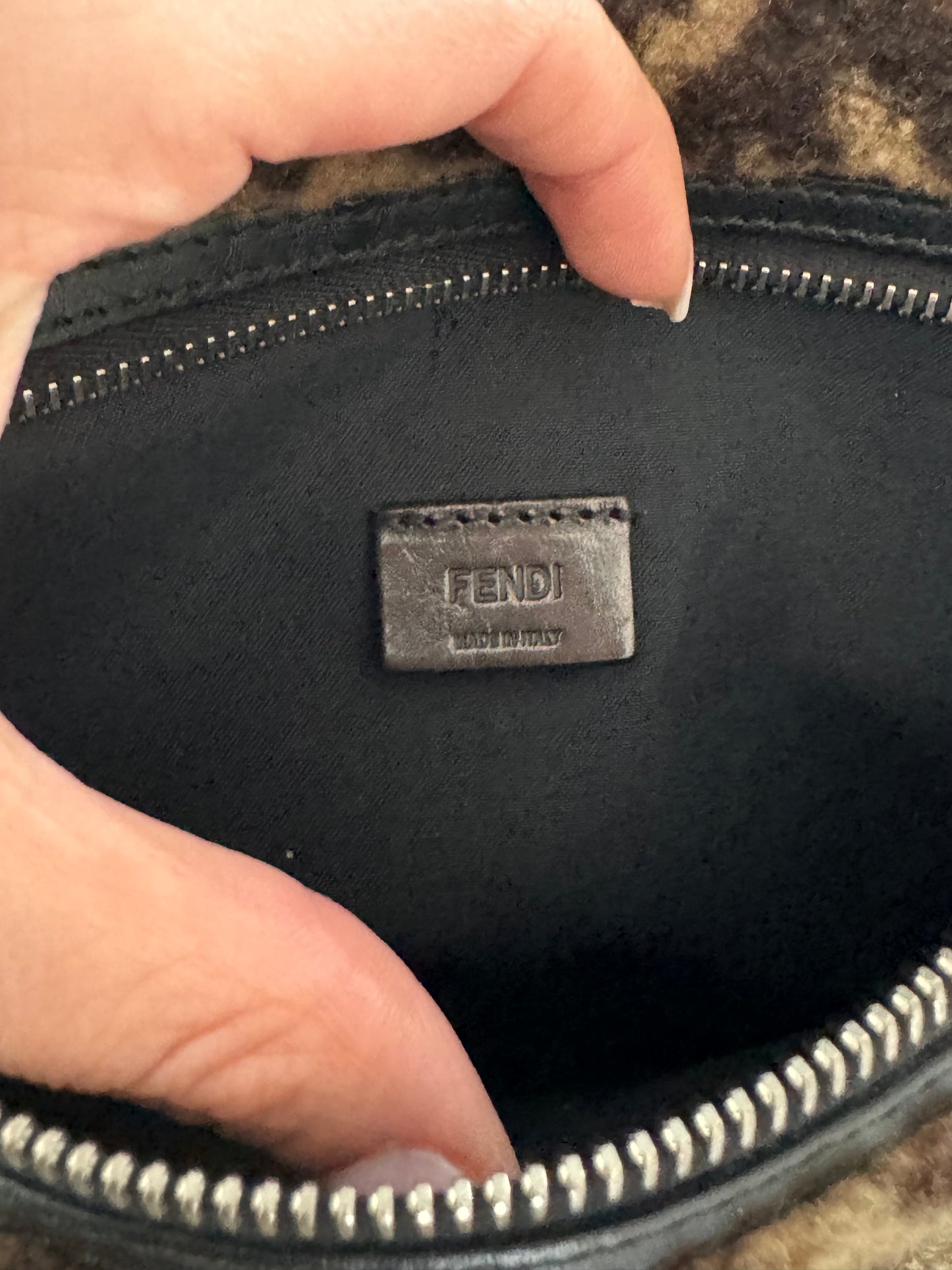 Pre-owned Fendi Zucca Pochette Bag