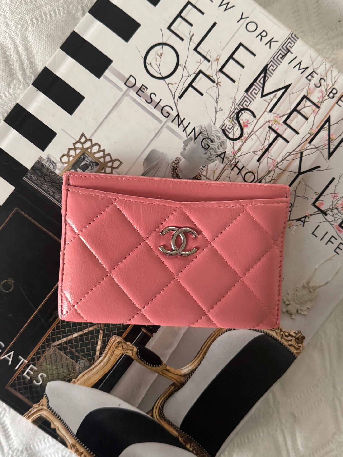 Pre-Owned  Chanel Card Holder -Pink