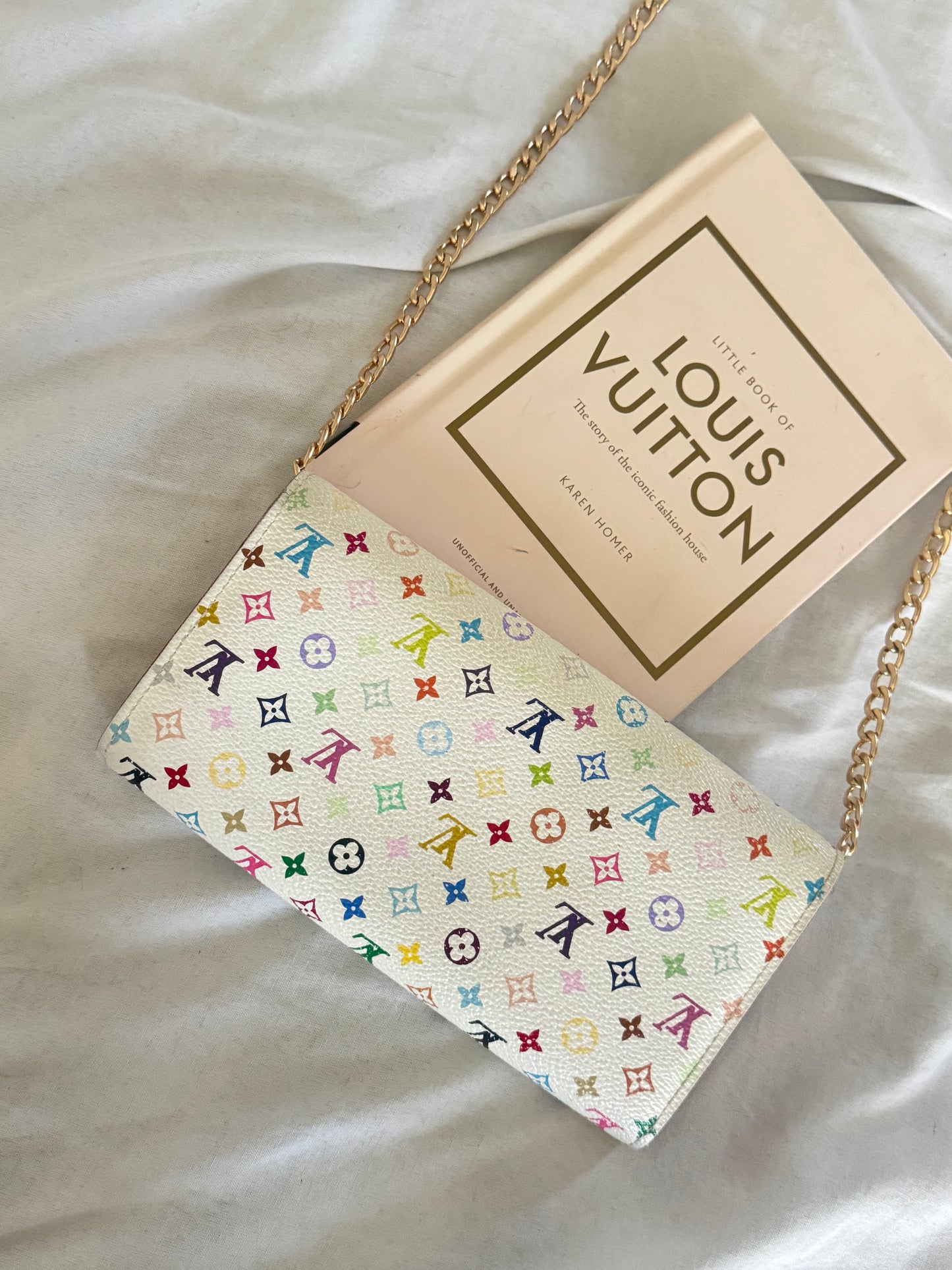 Pre-Owned  Louis Vuitton Multicolor Wallet On Chain Crossbody Bag