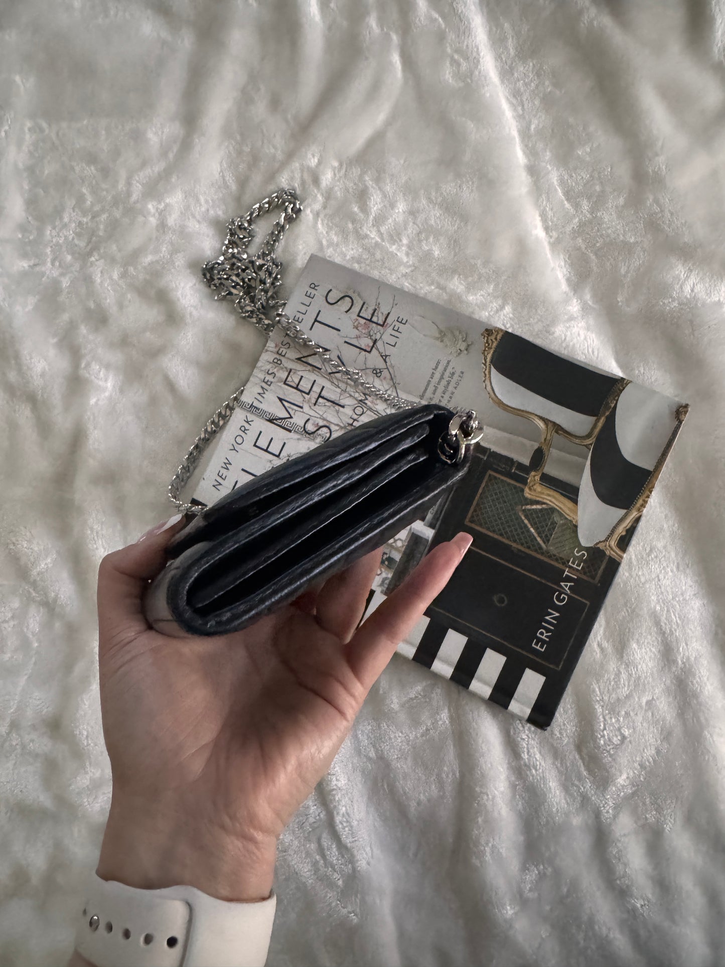 Pre-Owned Prada Diagramme Wallet On Chain