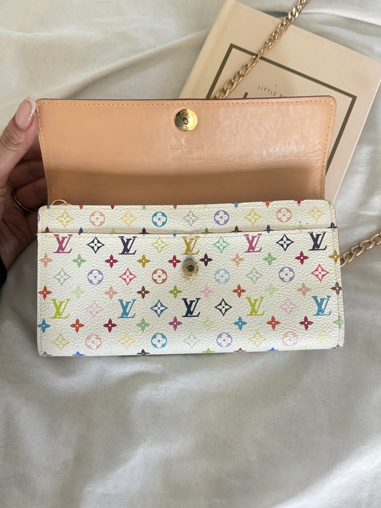 Pre-Owned  Louis Vuitton Multicolor Wallet On Chain Crossbody Bag