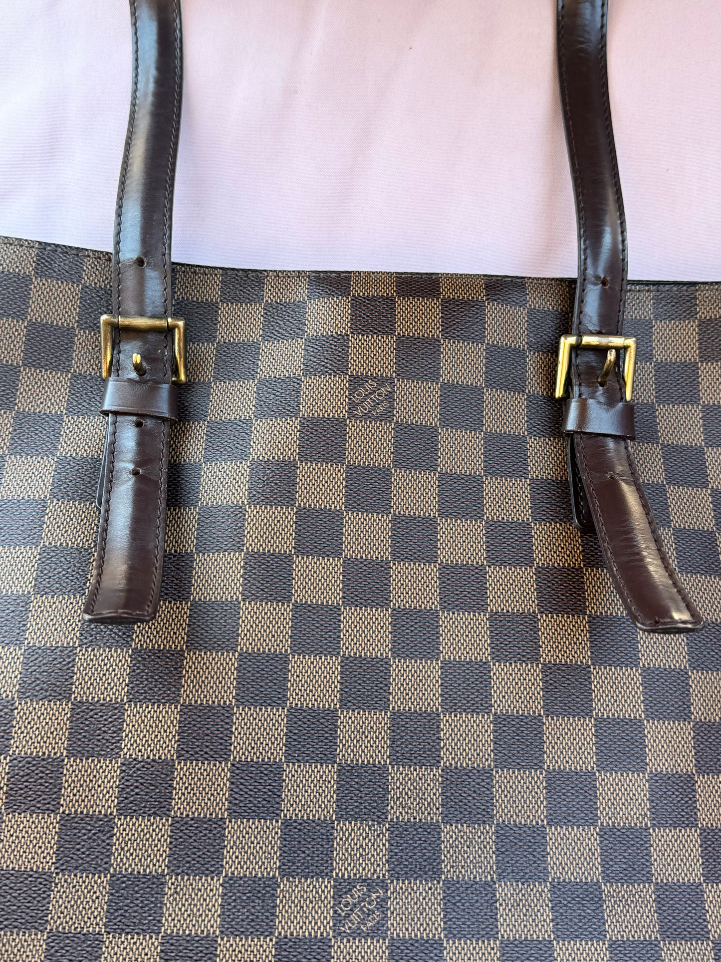 Pre-Owned Louis Vuitton Damier Ebene Chelsea Tote Bag