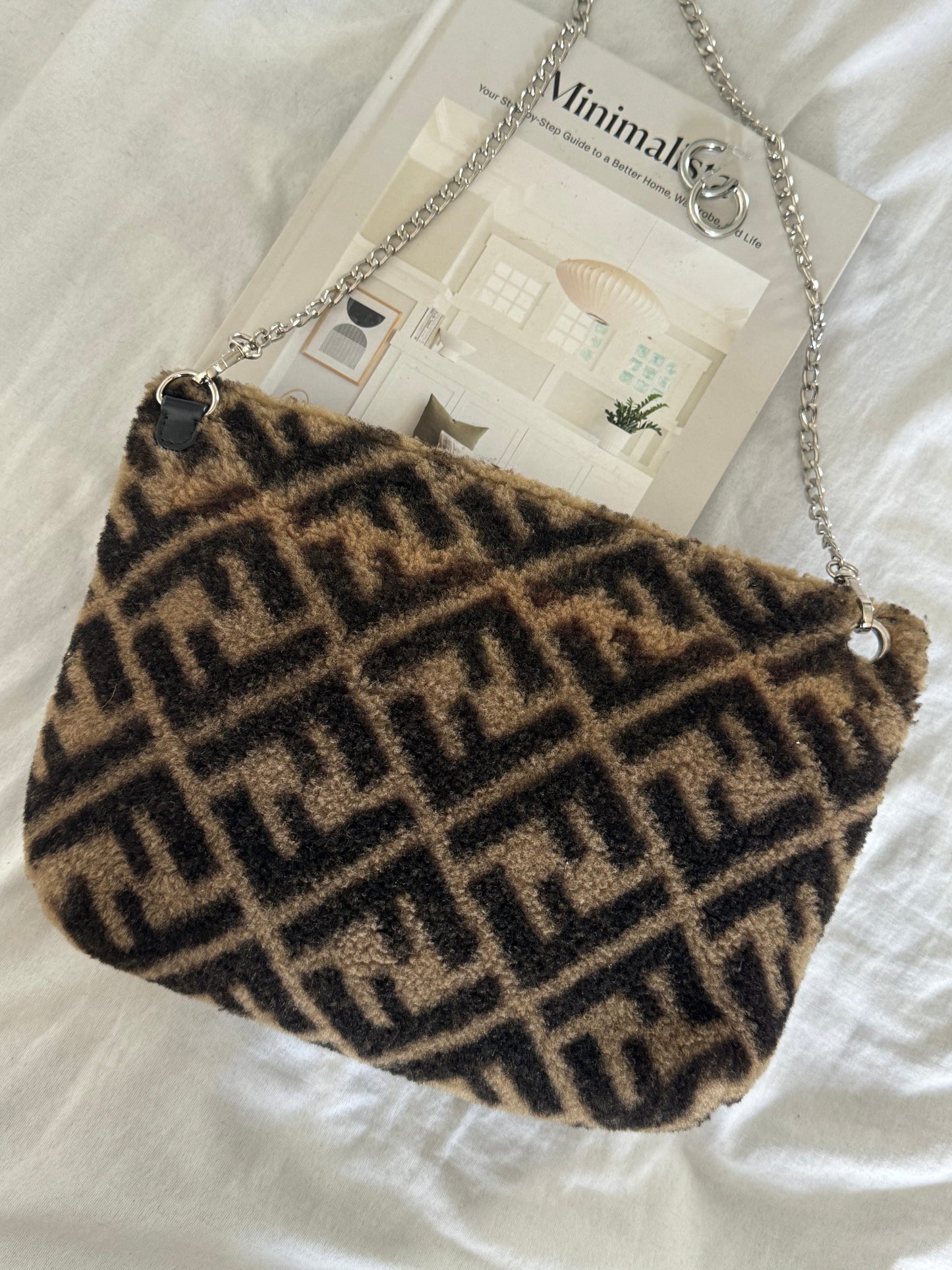 Pre-owned Fendi Zucca Pochette Bag