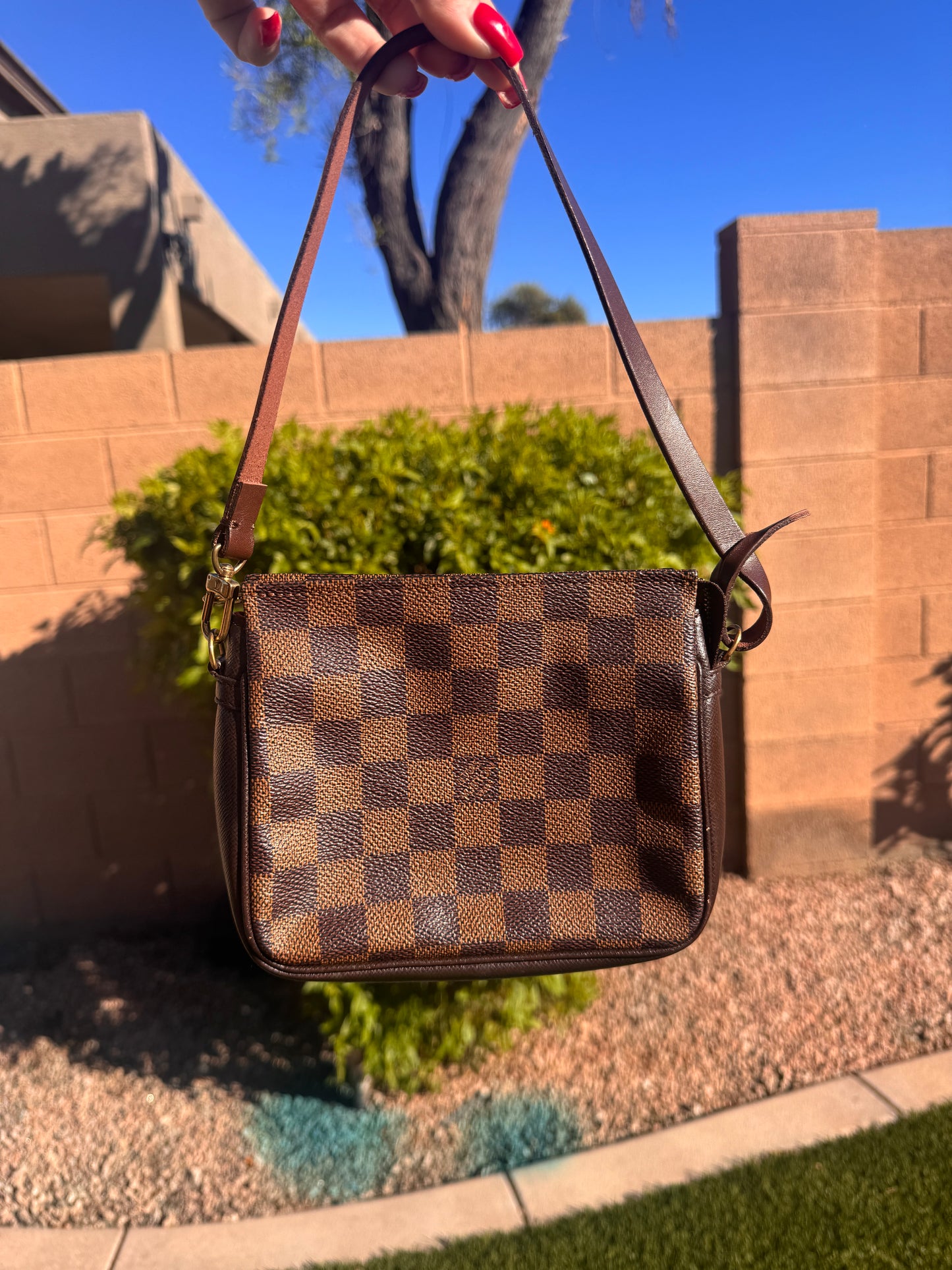 Pre-Owned  Louis Vuitton Damier Ebene Trousse Pochette handbag