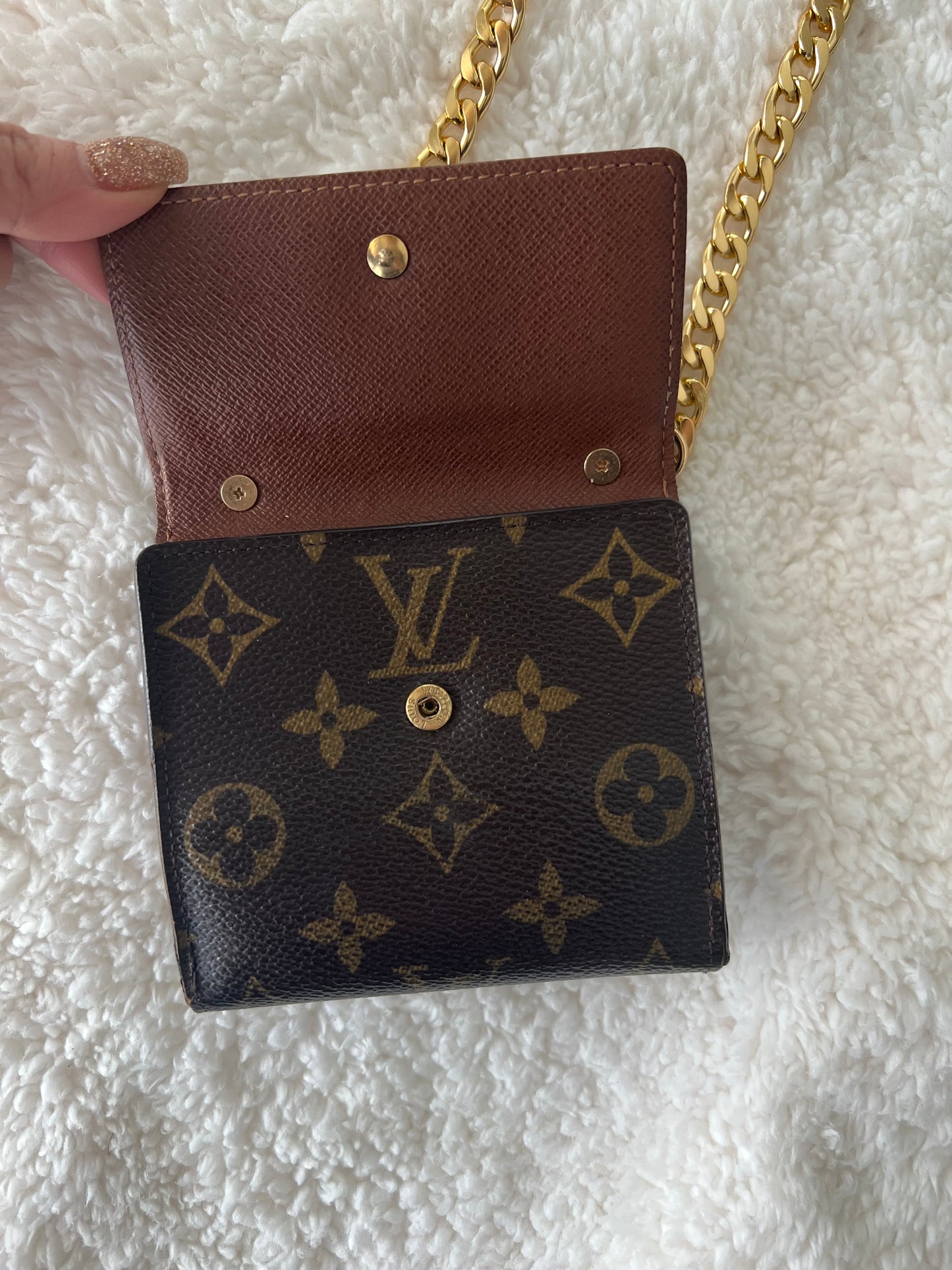 Pre-owned Louis Vuitton Wallet on chain crossbody Bag mini