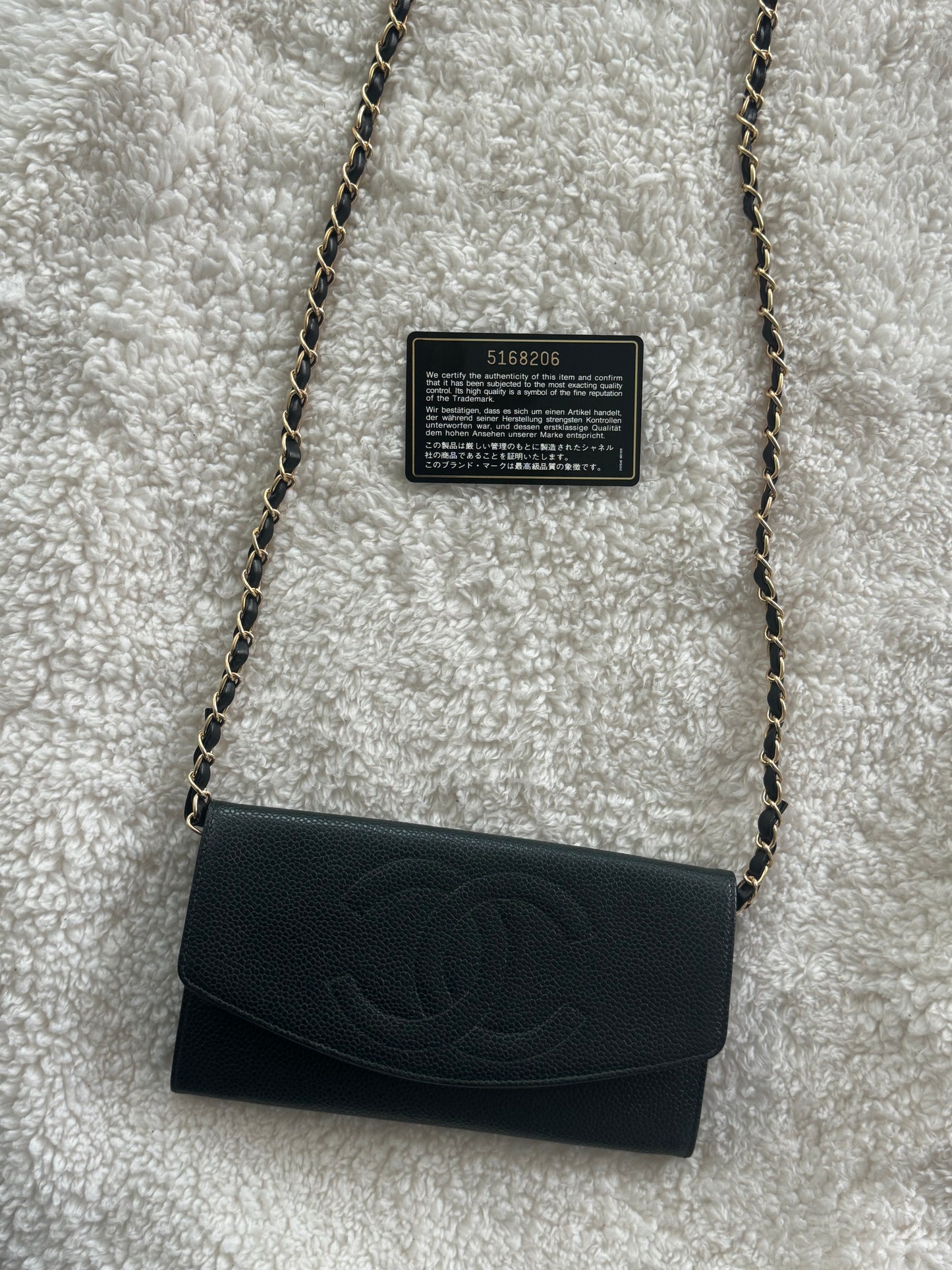 Pre-owned Chanel Caviar Wallet Crossbody Bag