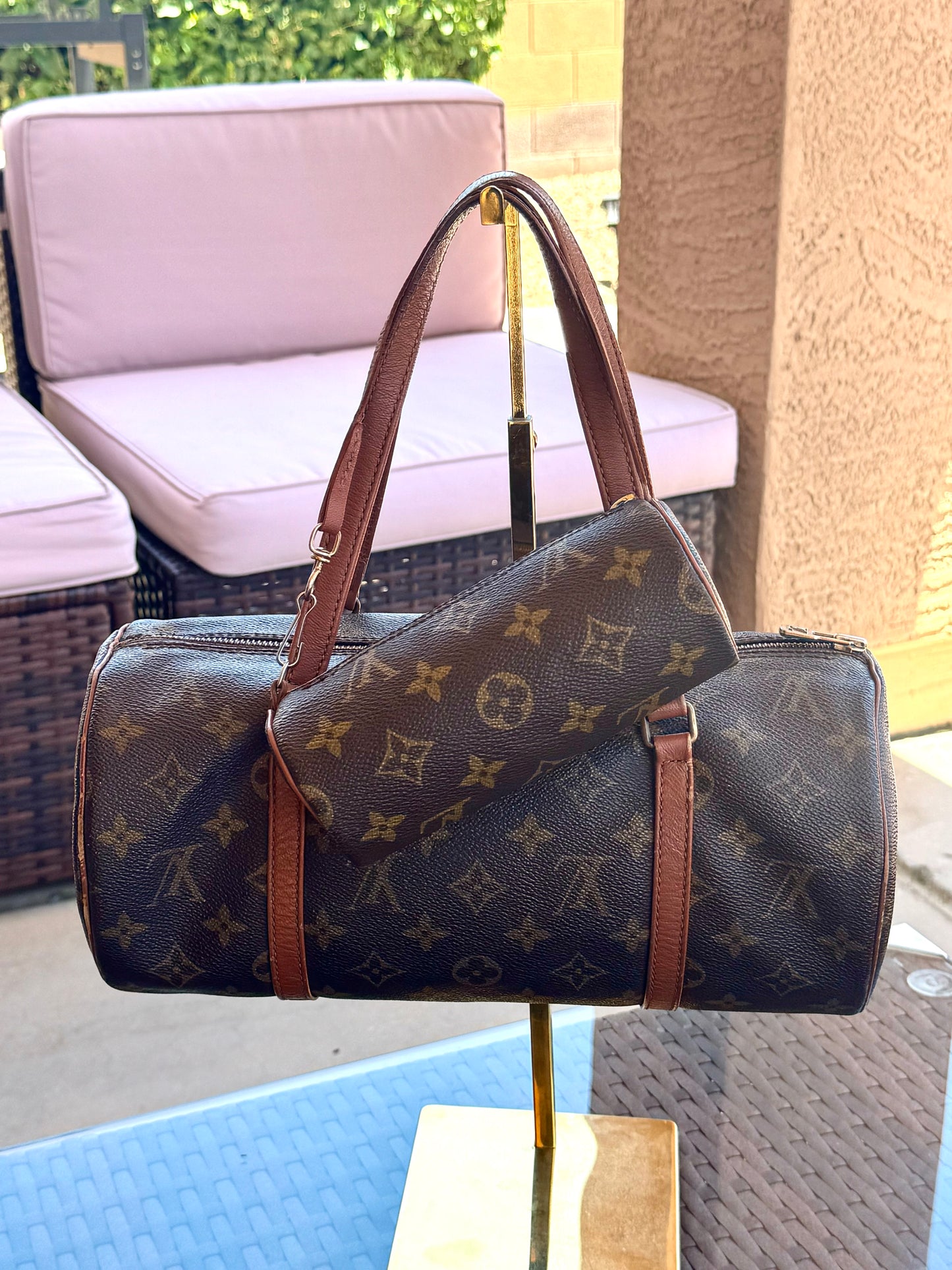 Pre-Owned Louis Vuitton Papillon 30 with Companion